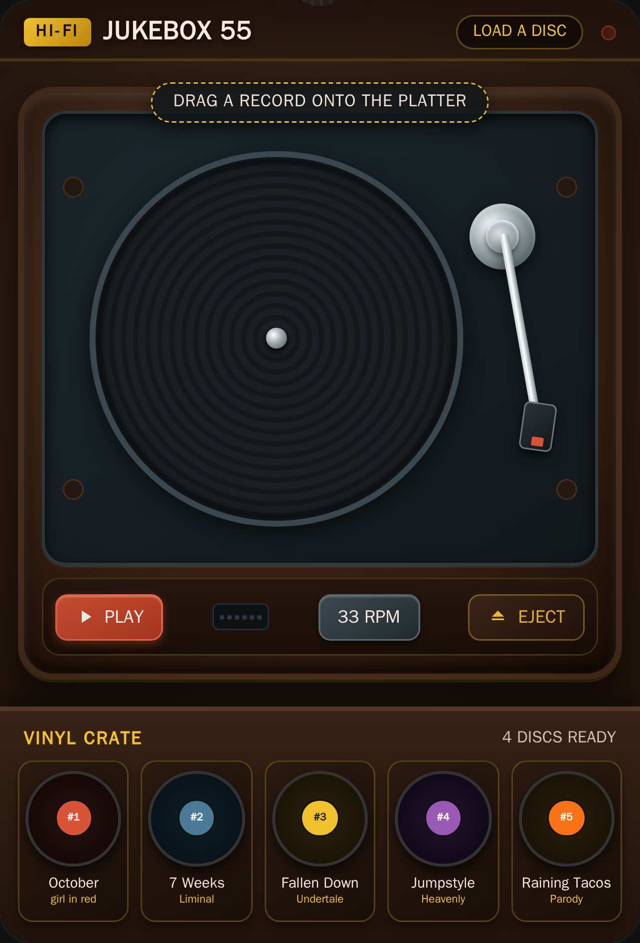 Vintage Hi-Fi Record Player cover