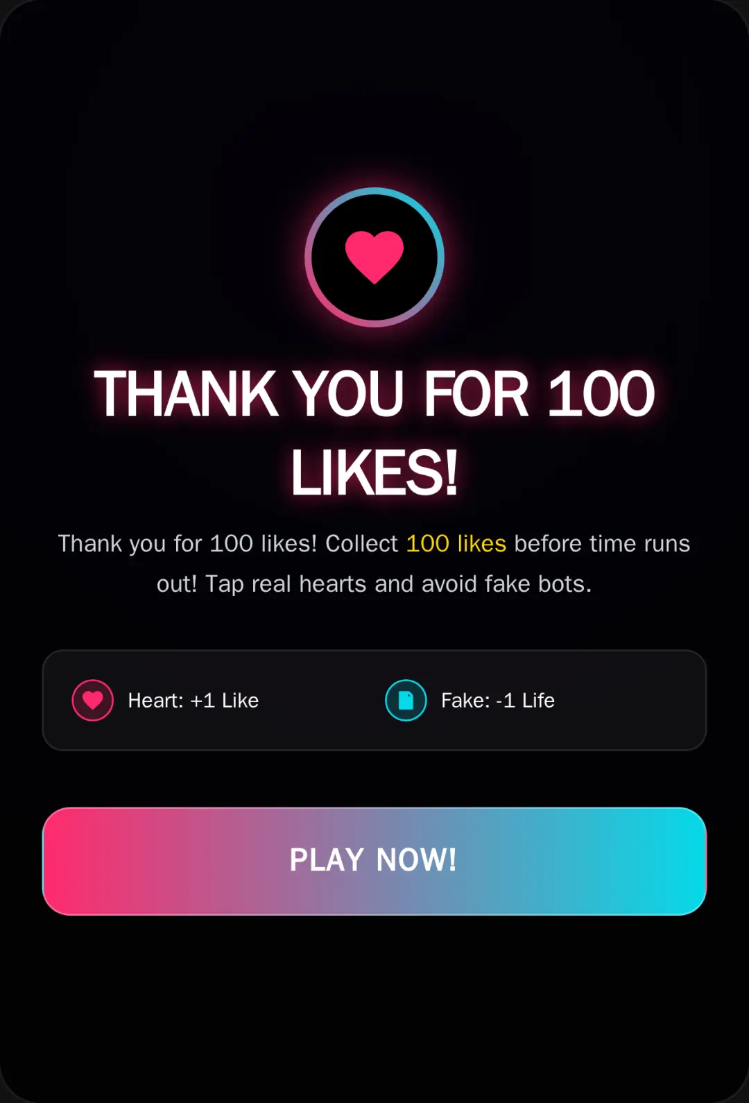 Thank You for 100 Likes! cover