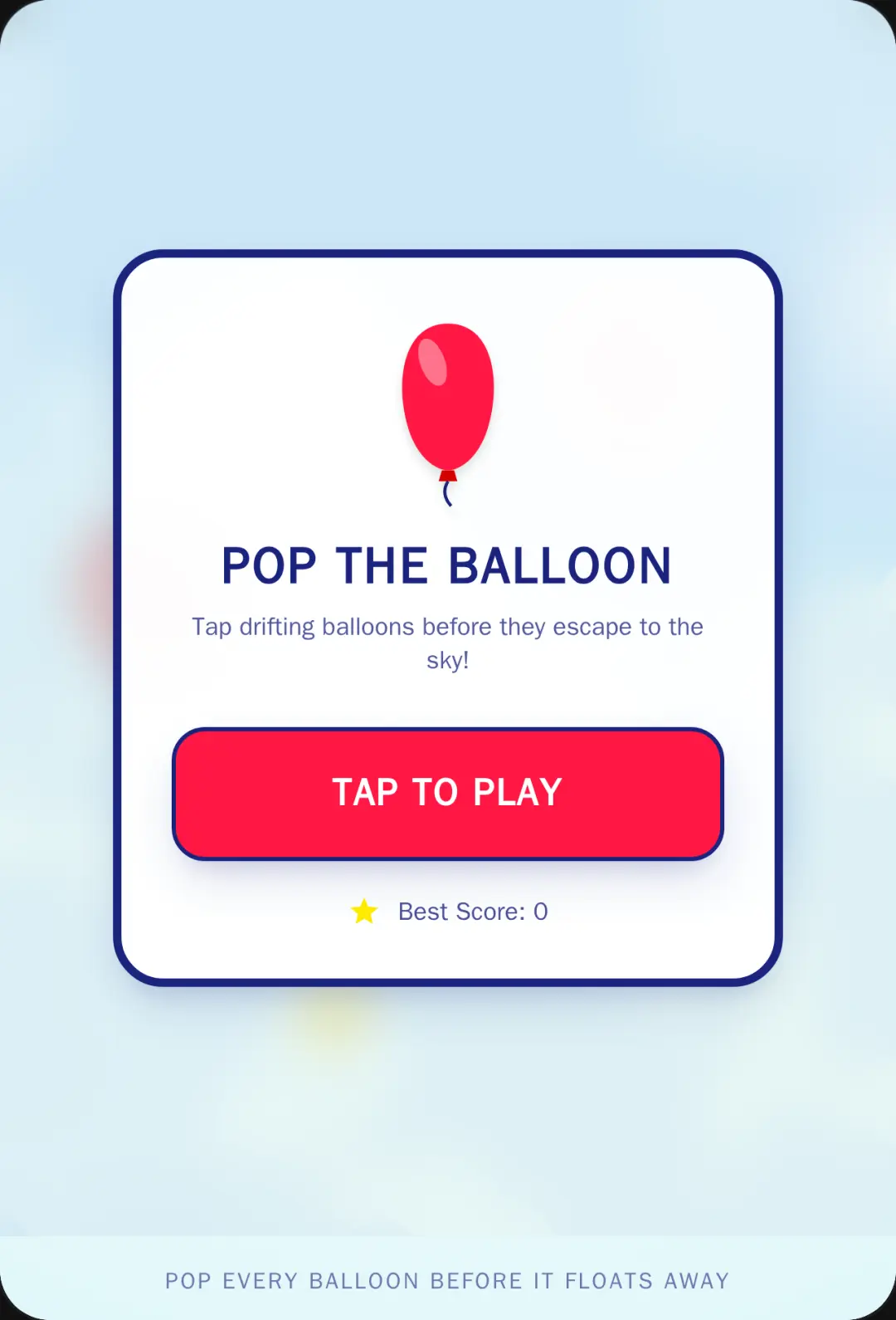 Pop The Balloon cover