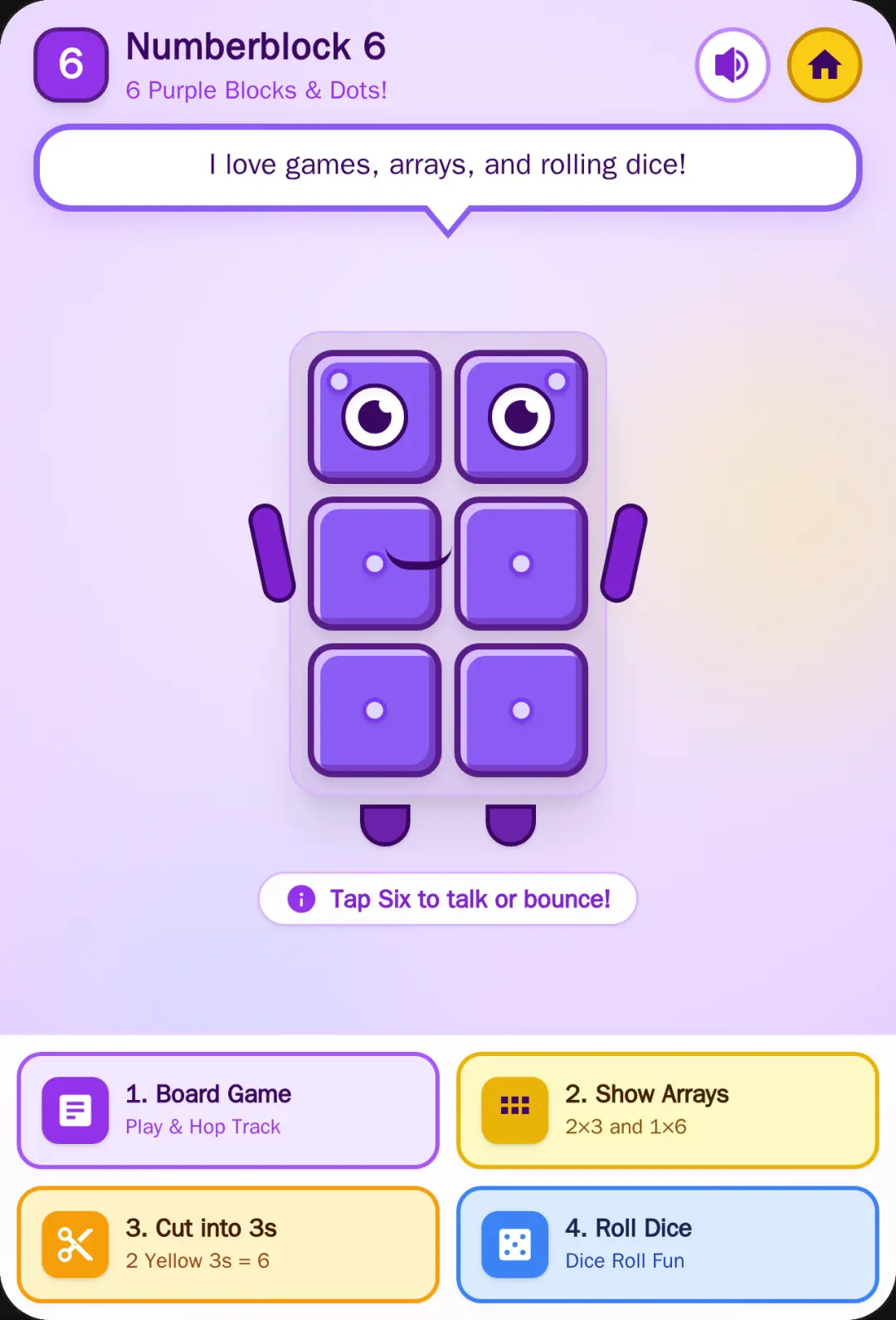 Talking Numberblock 6 cover