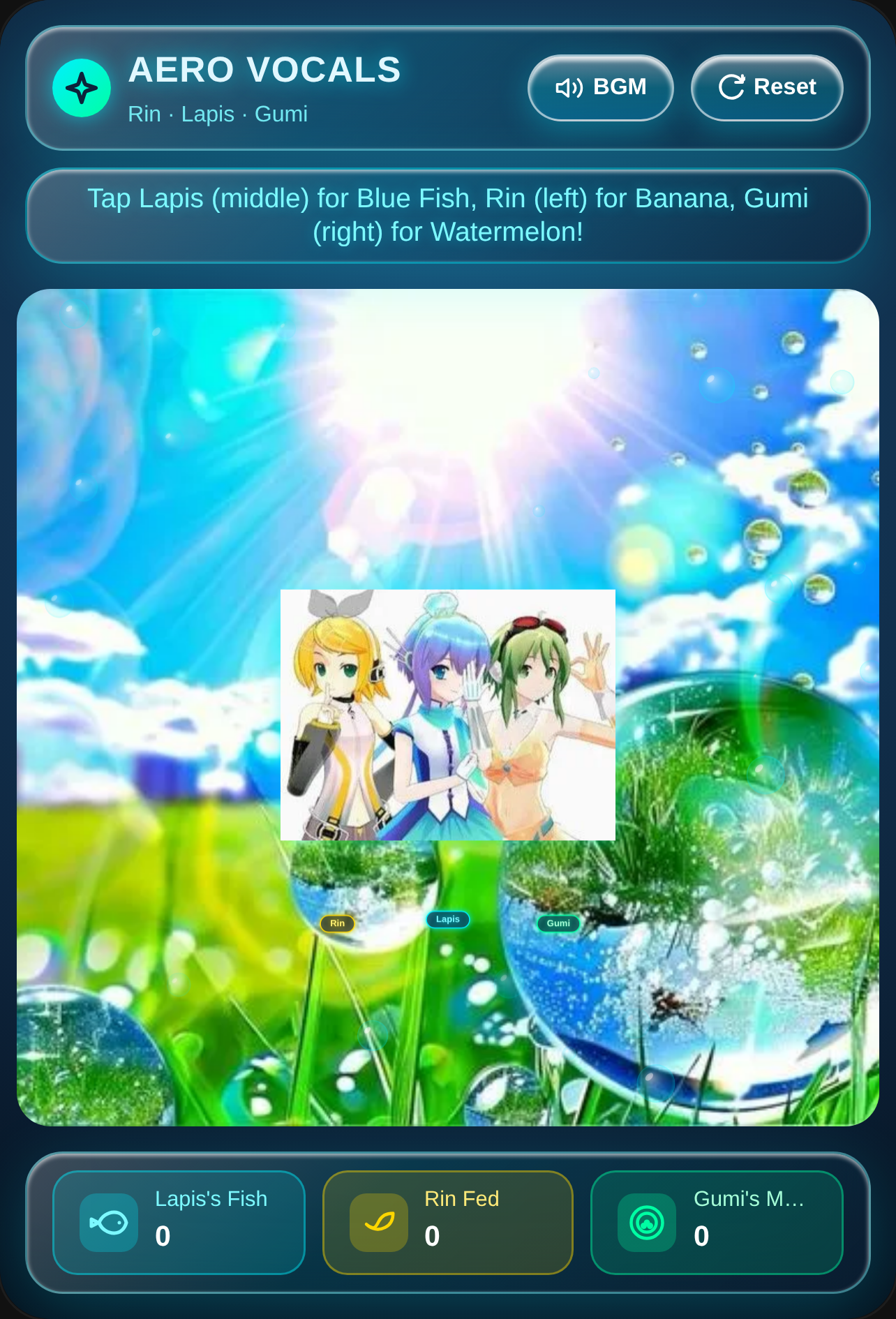 Frutiger Harmony · Lapis, Rin & Gumi cover