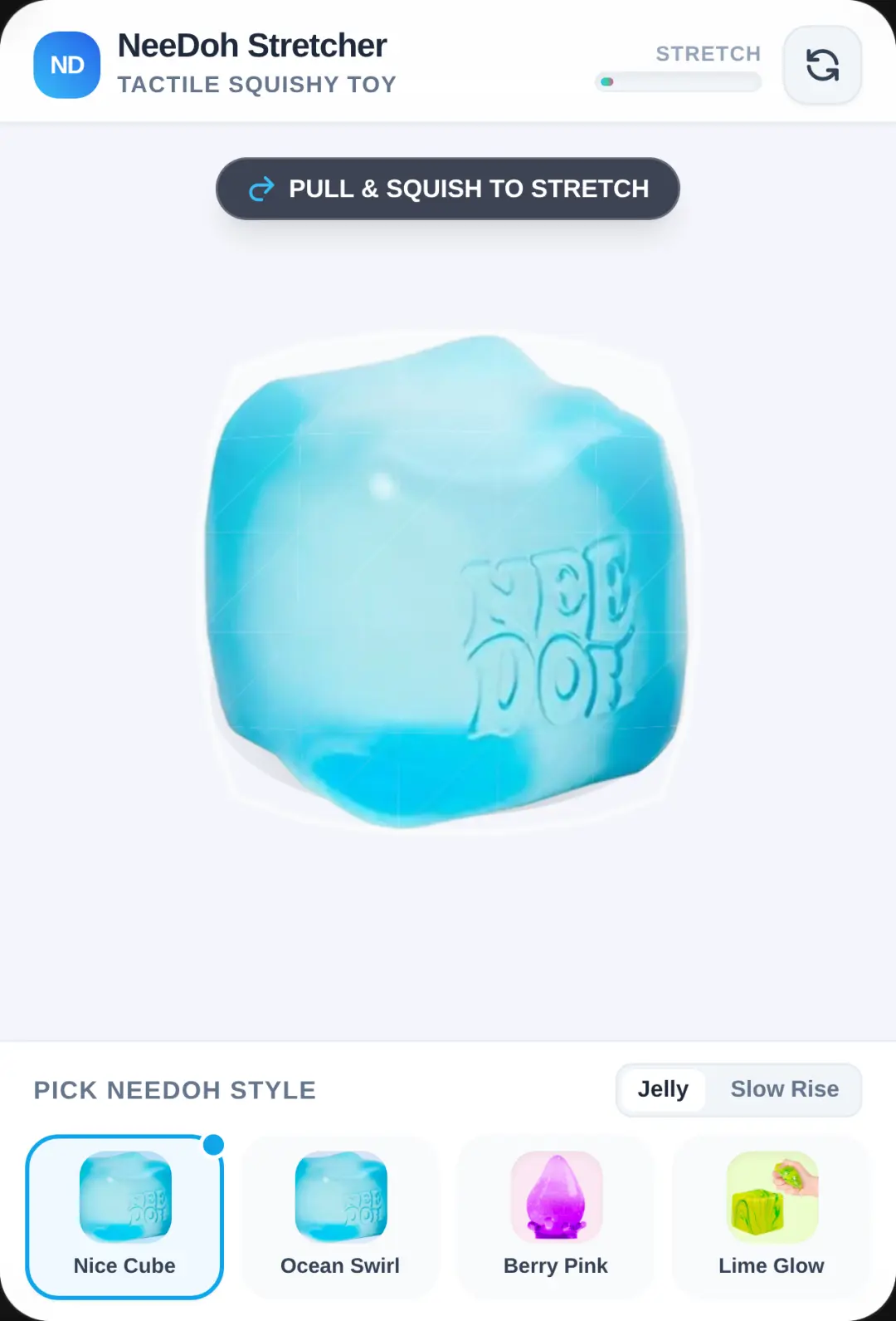 Squishy NeeDoh Stretcher cover