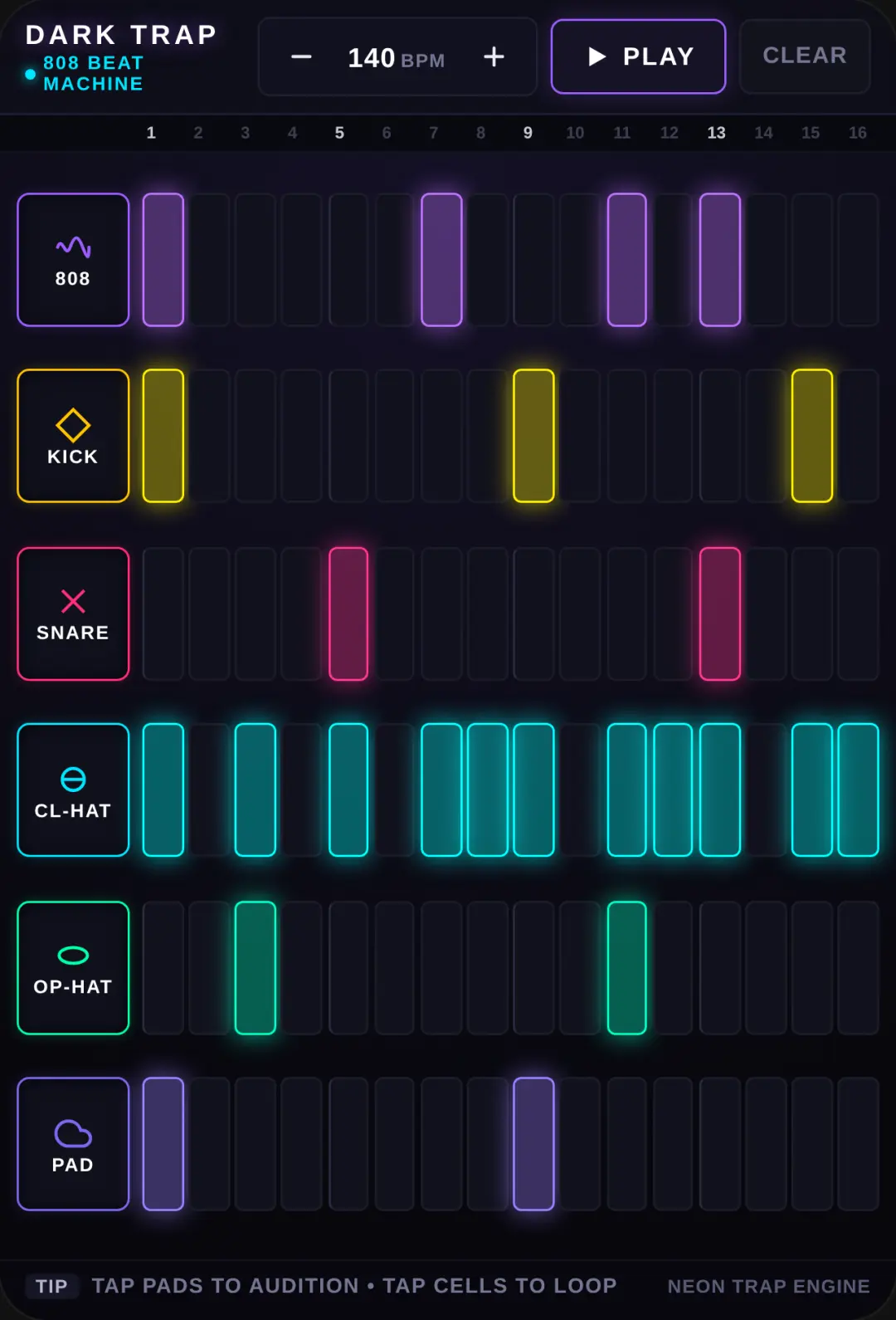 Dark Trap Beat Pad cover