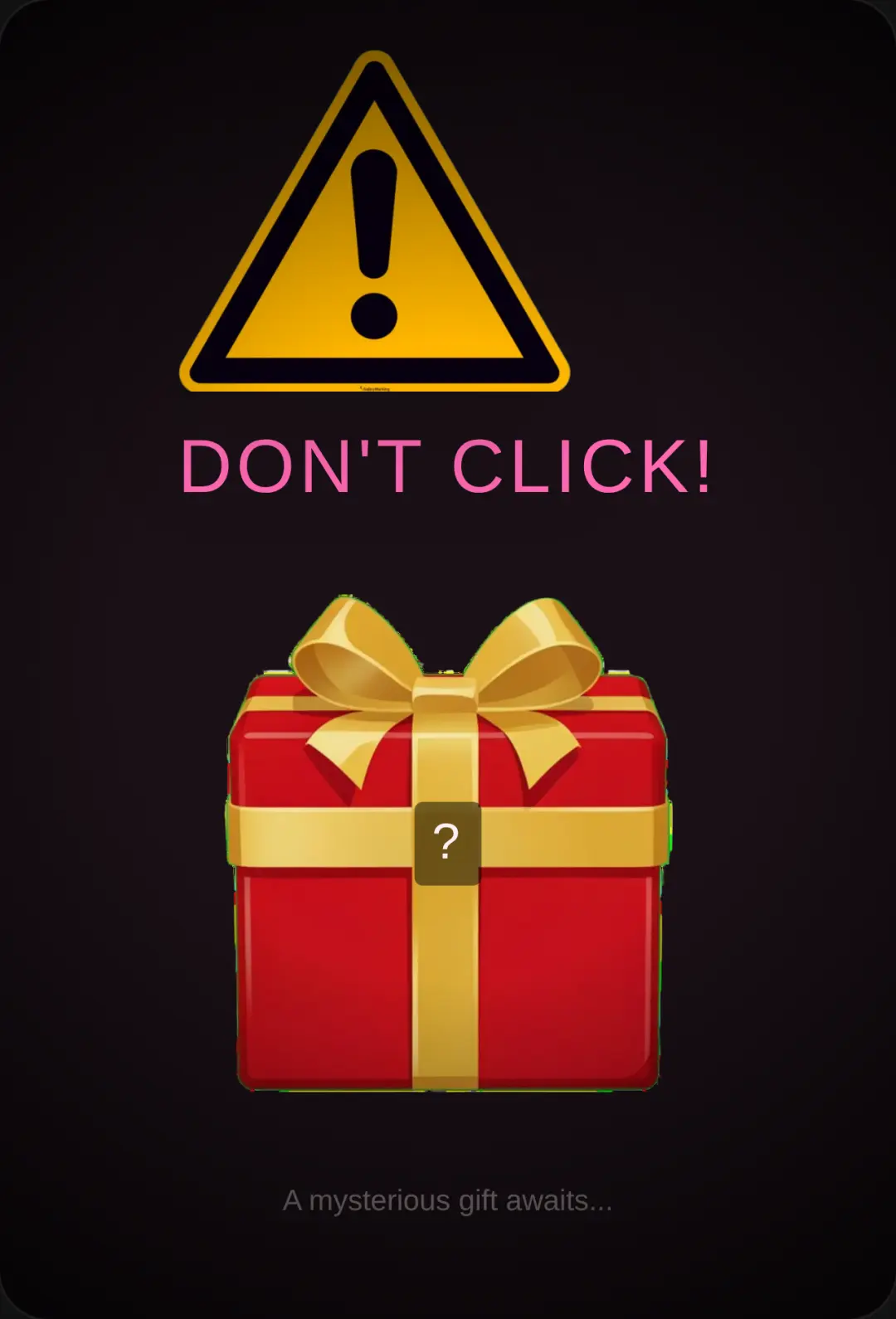 Don't Click! suprise cover