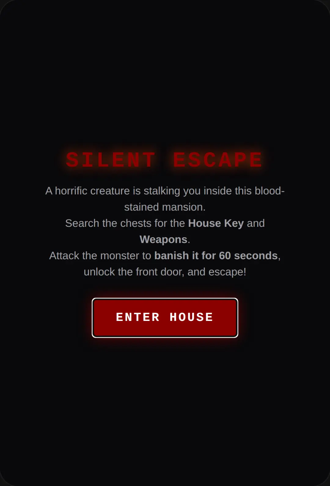 SILENT HOUSE: HORROR ESCAPE cover