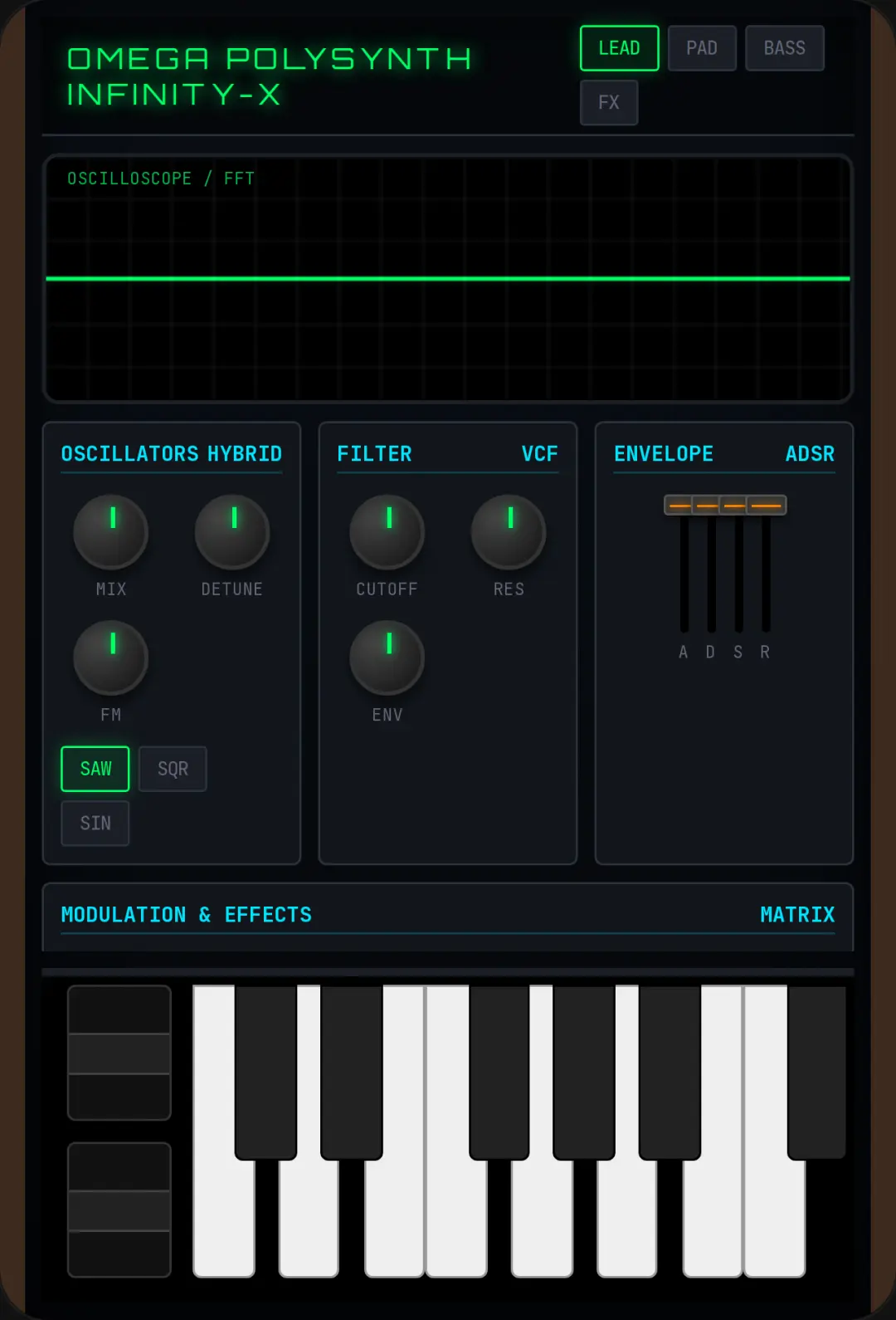 OMEGA POLYSYNTH INFINITY-X cover