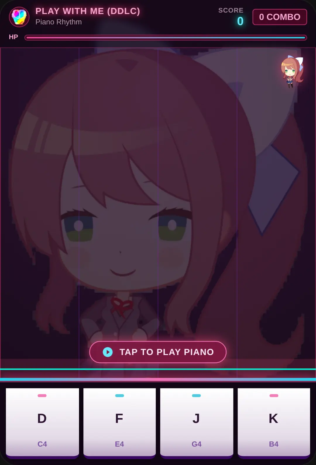 Play with Me - DDLC Piano Rhythm cover
