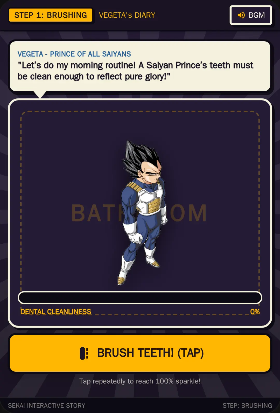 Vegeta's Morning Routine cover