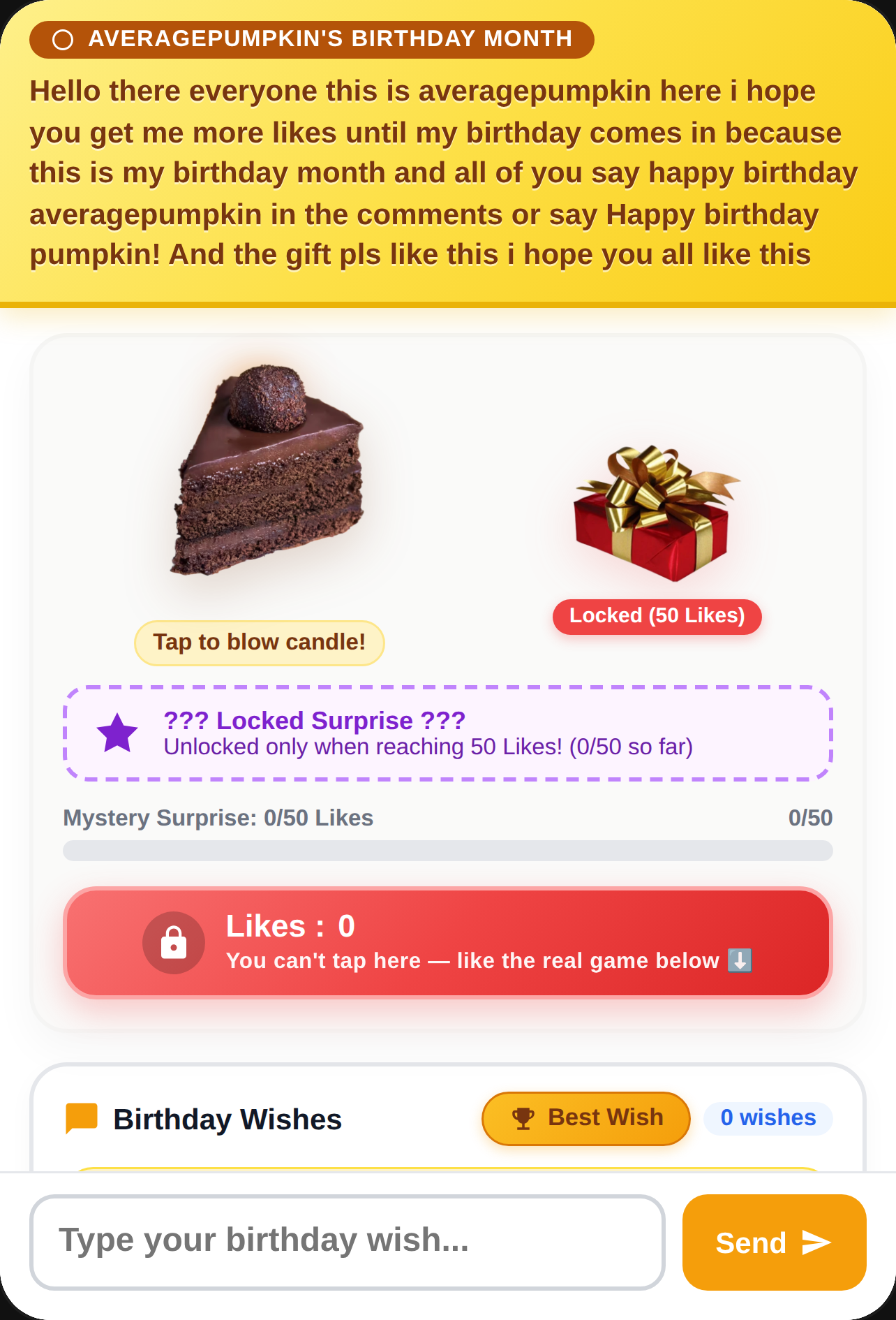averagepumpkin's Birthday Celebration cover