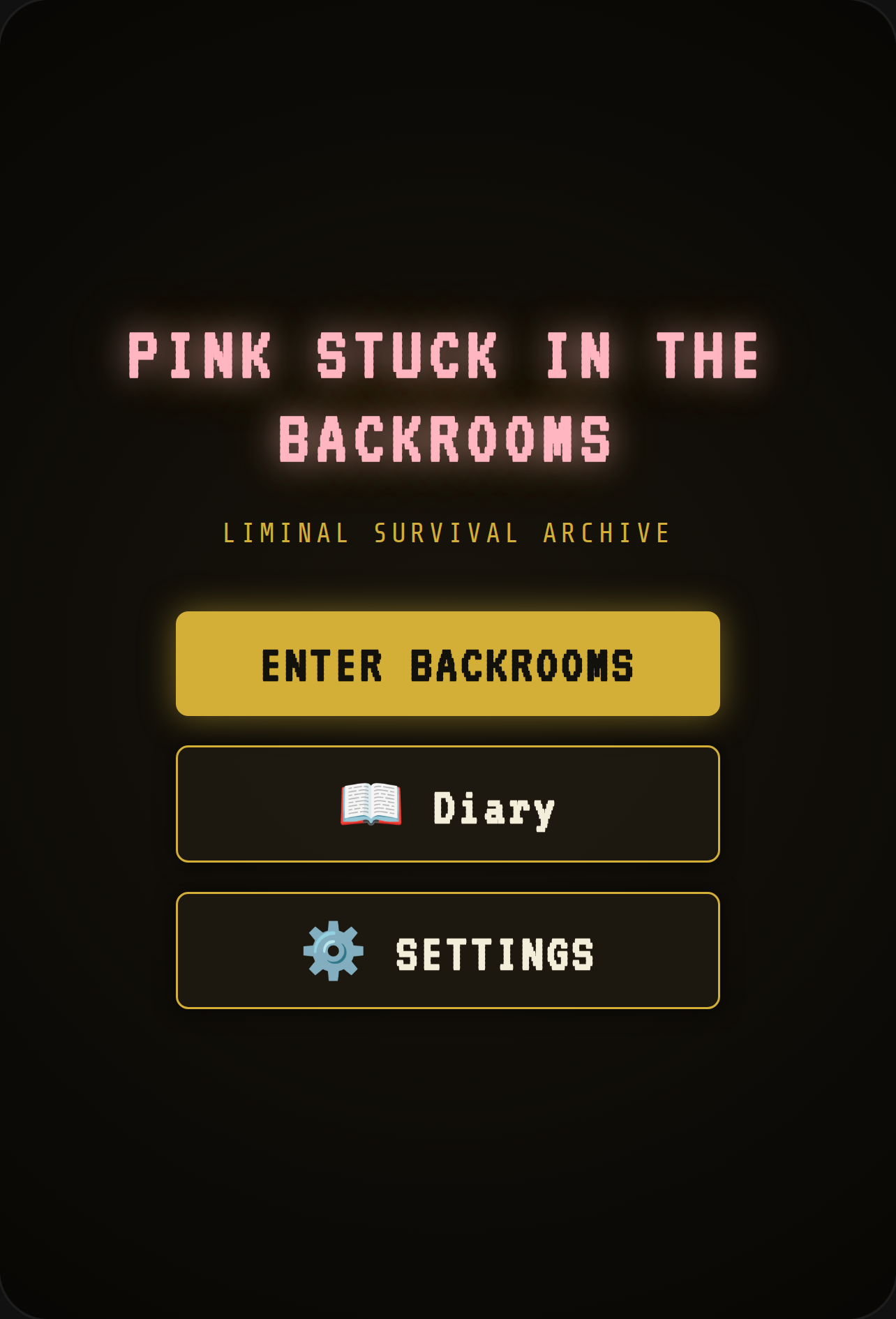 Pink Stuck In The Backrooms cover