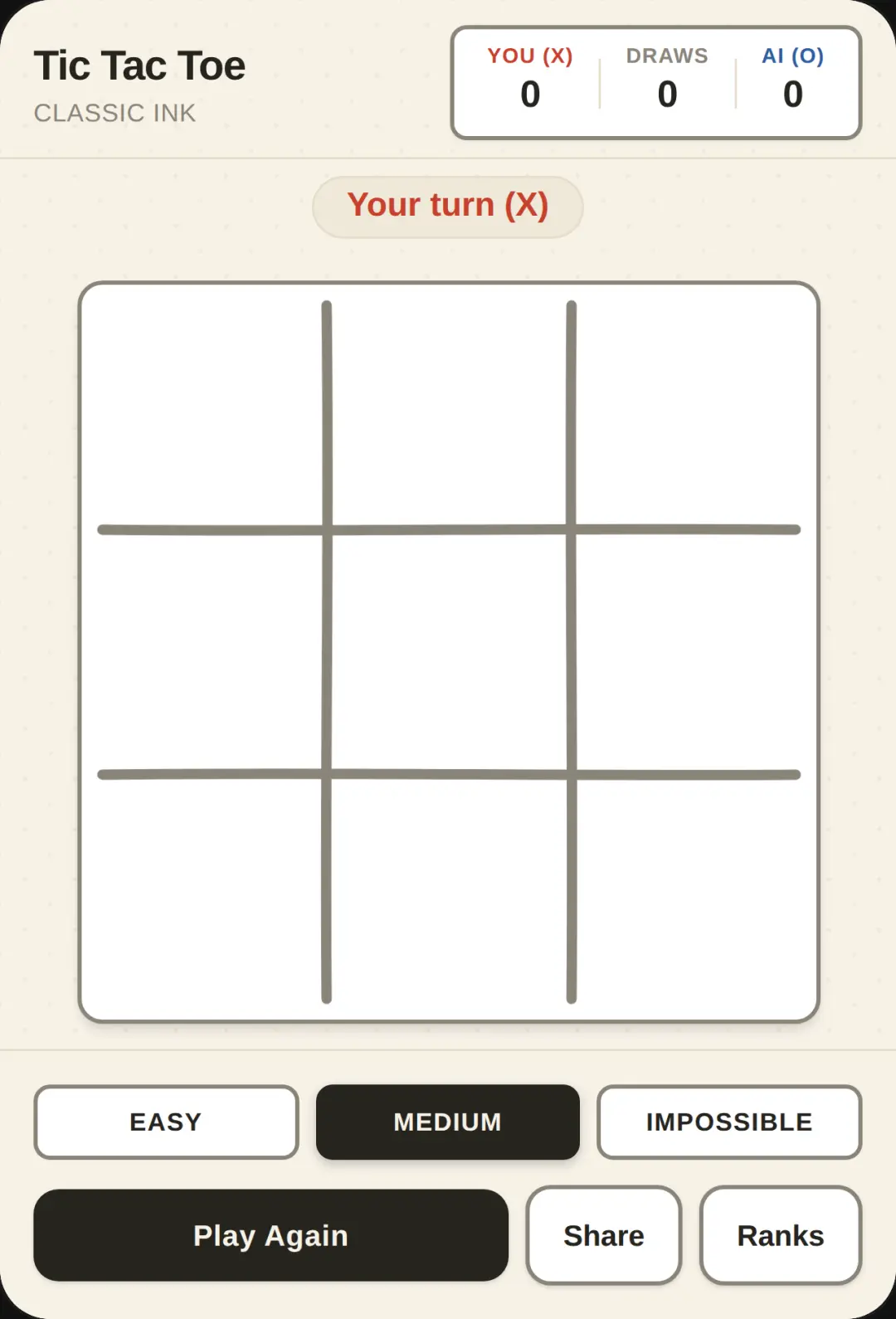 Tic Tac Toe cover