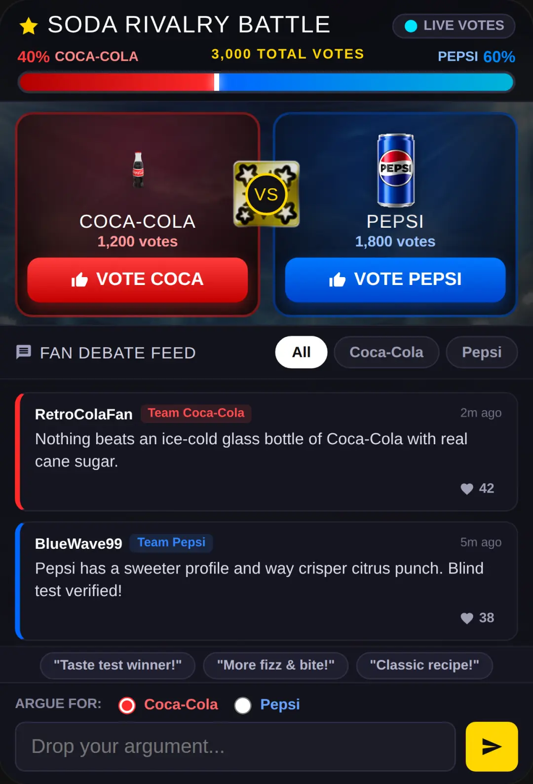 Soda Rivalry: Pepsi vs Coca-Cola cover