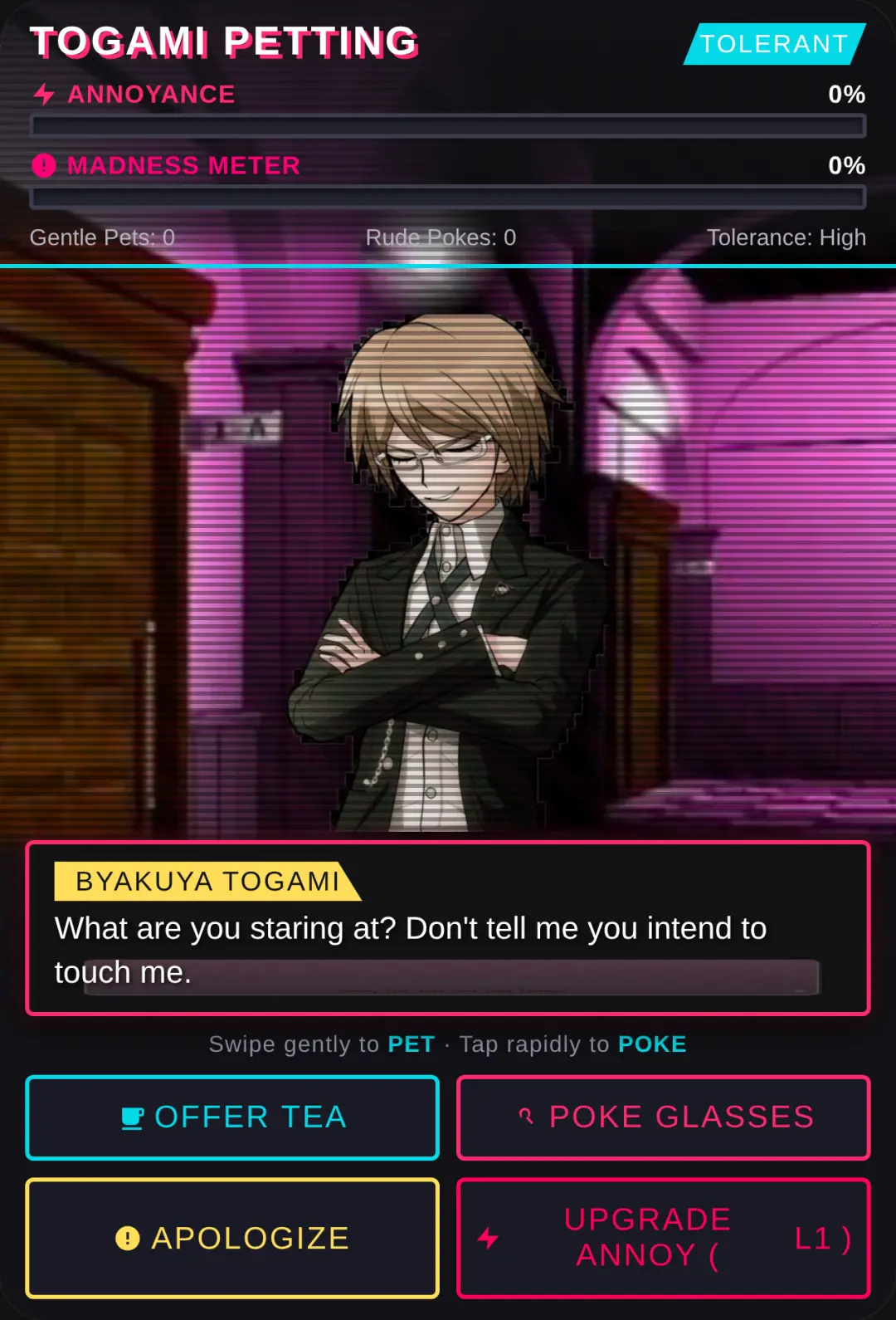 Pet Byakuya Togami cover