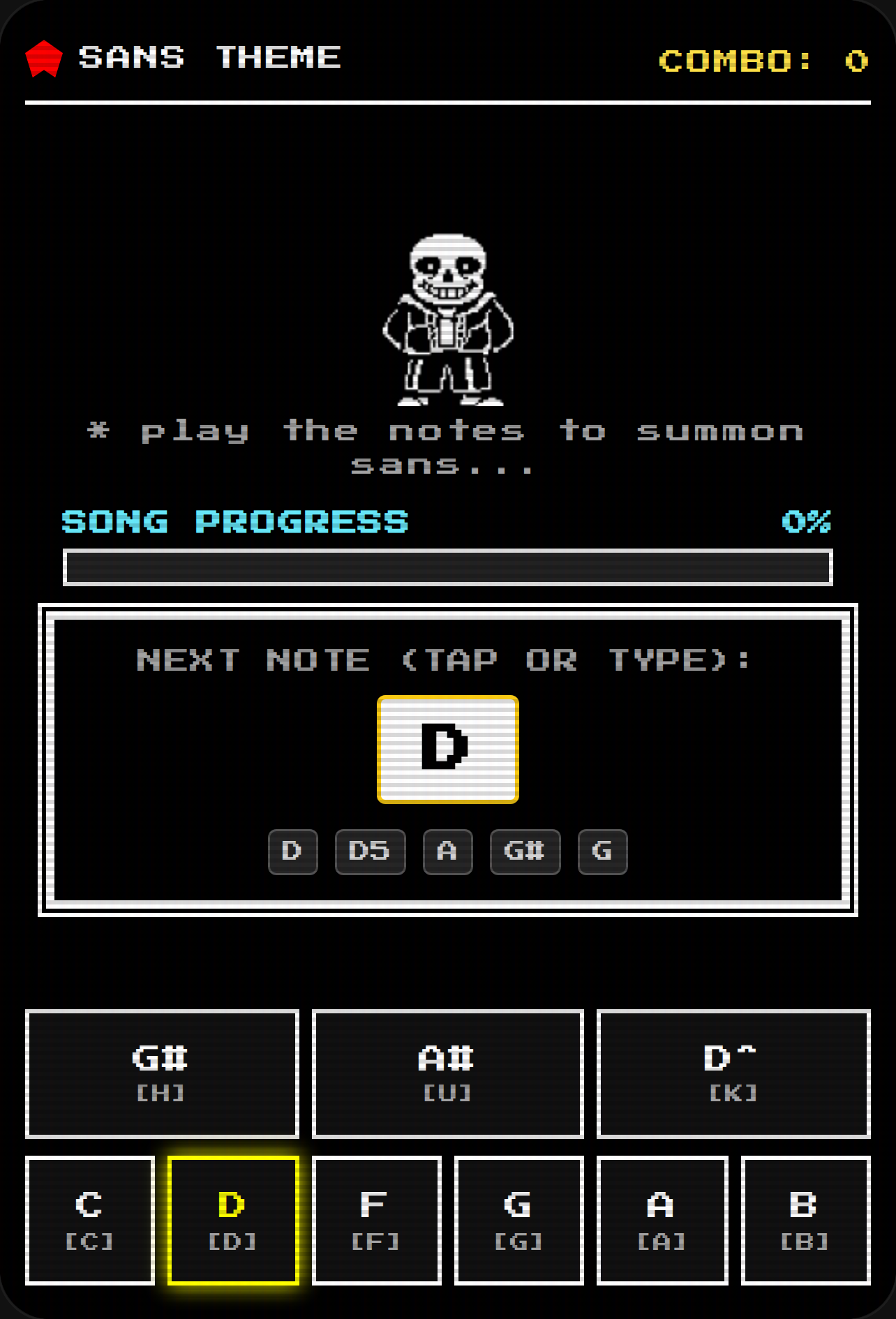 Sans Battle - Megalovania Rhythm & Dodge cover