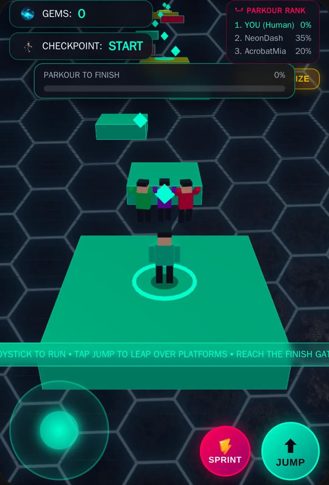 3D Human Parkour Challenge & Customizer cover