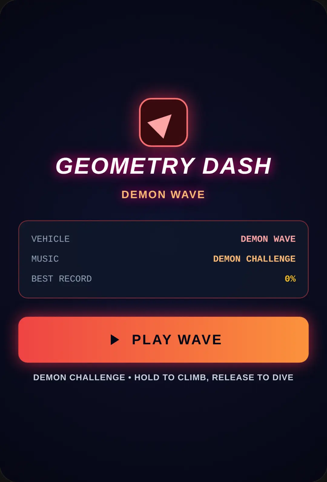 Geometry Dash Wave cover