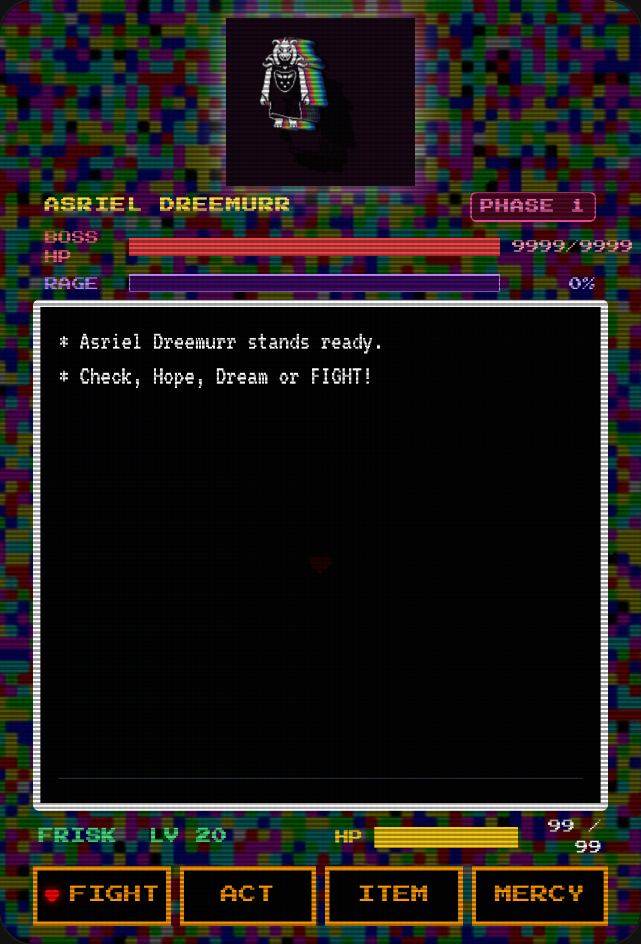 Asriel Dreemurr Boss Battle cover