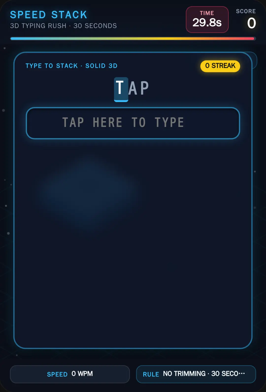 3D Speed Type Stack cover