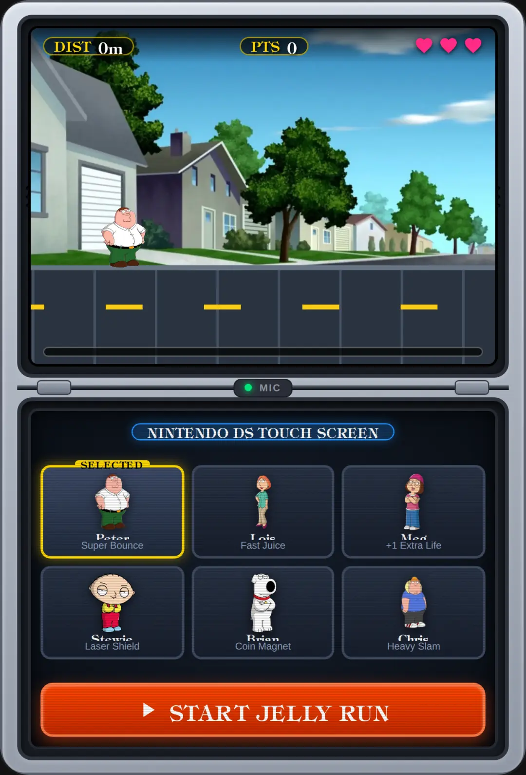 Family Guy: Jelly Run DS cover