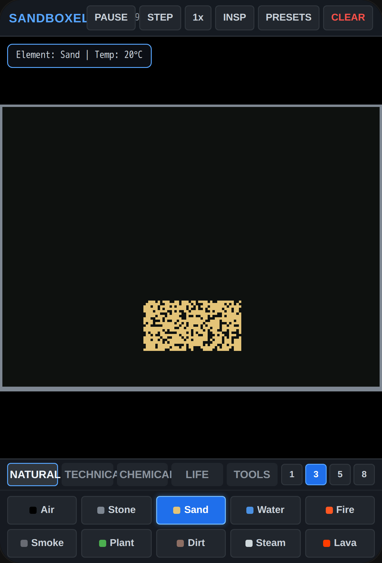 Sandboxels - Pixel Automata Sandbox cover