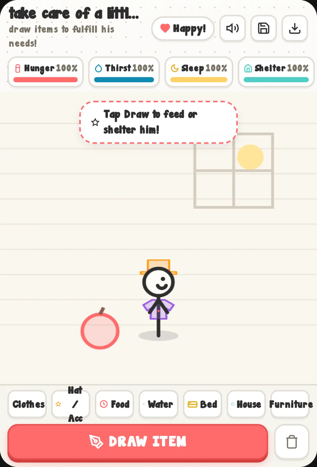 take care of a little stickman cover