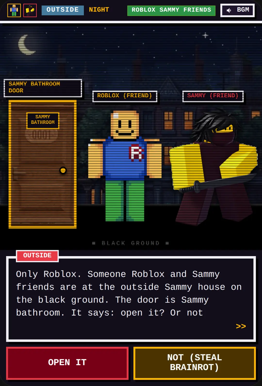 Roblox Sammy Friends: A Retro Story cover