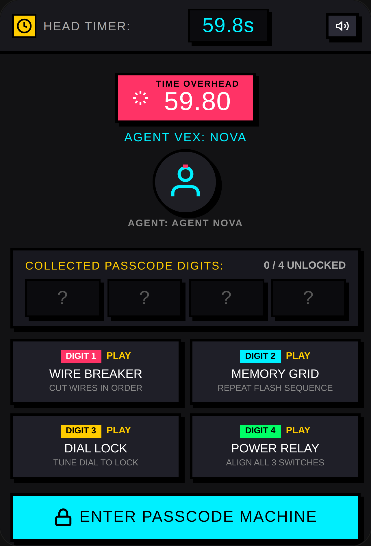 Passcode Panic: Timer Overhead cover