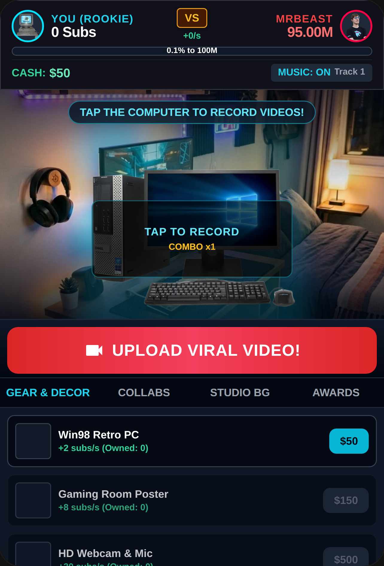 Creator Tycoon: Race to 100M Subs cover