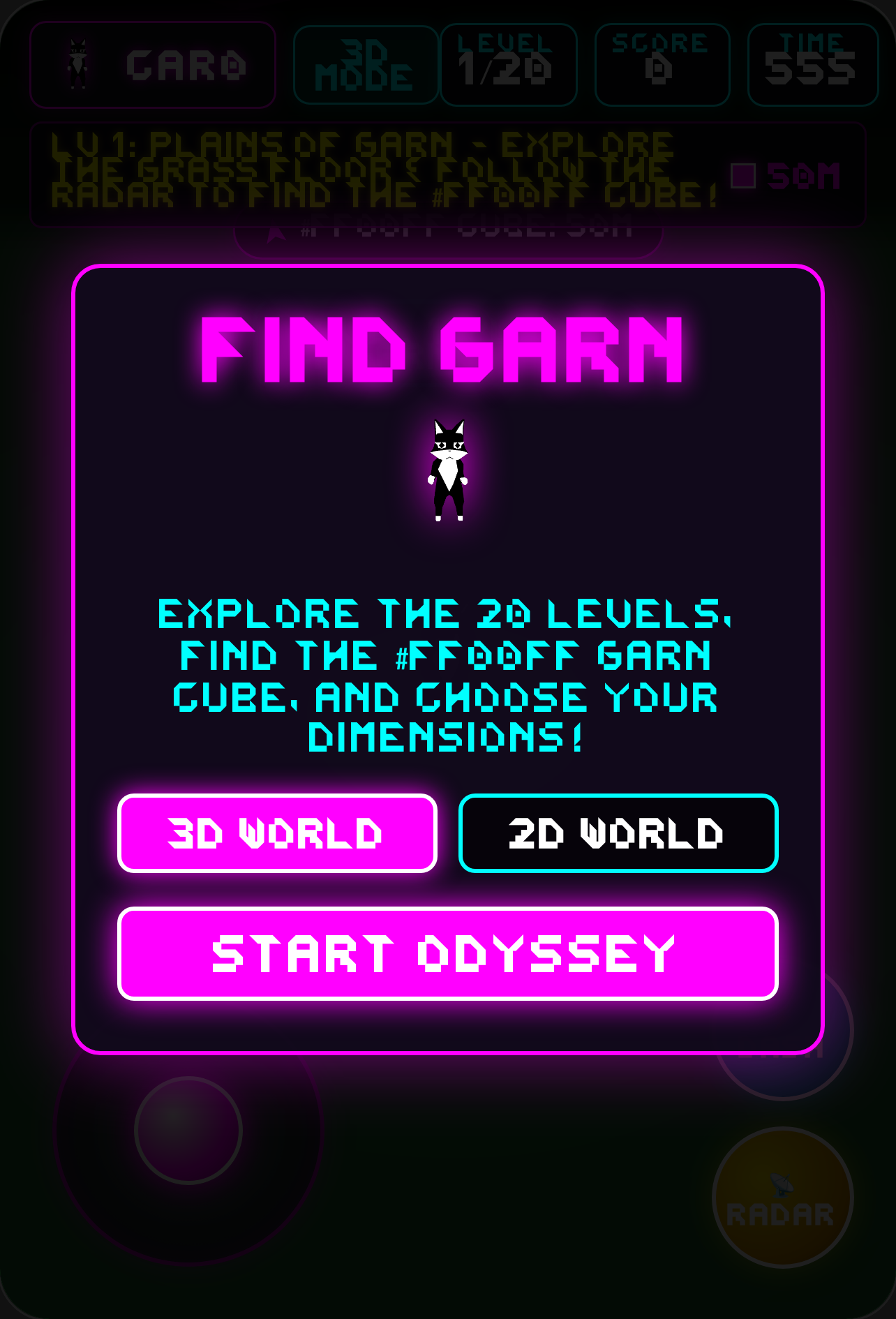 Find Garn: car0's 3D/2D Odyssey cover