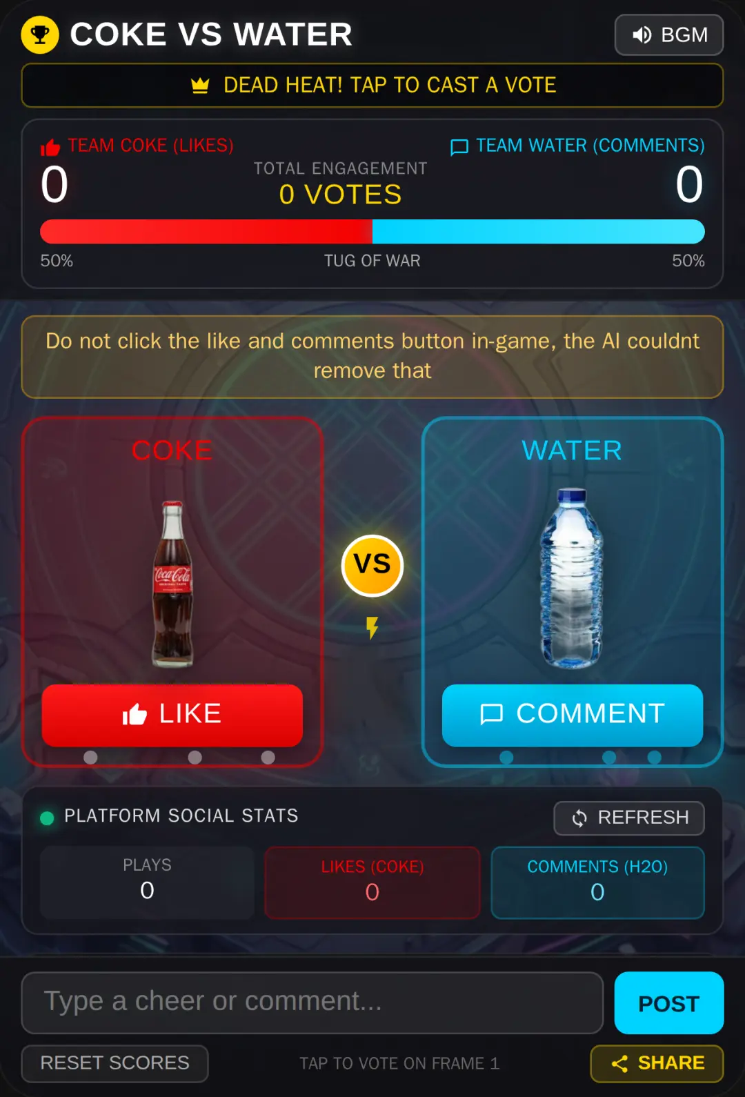Coke vs Water (MAKE THIS VIRAL) cover