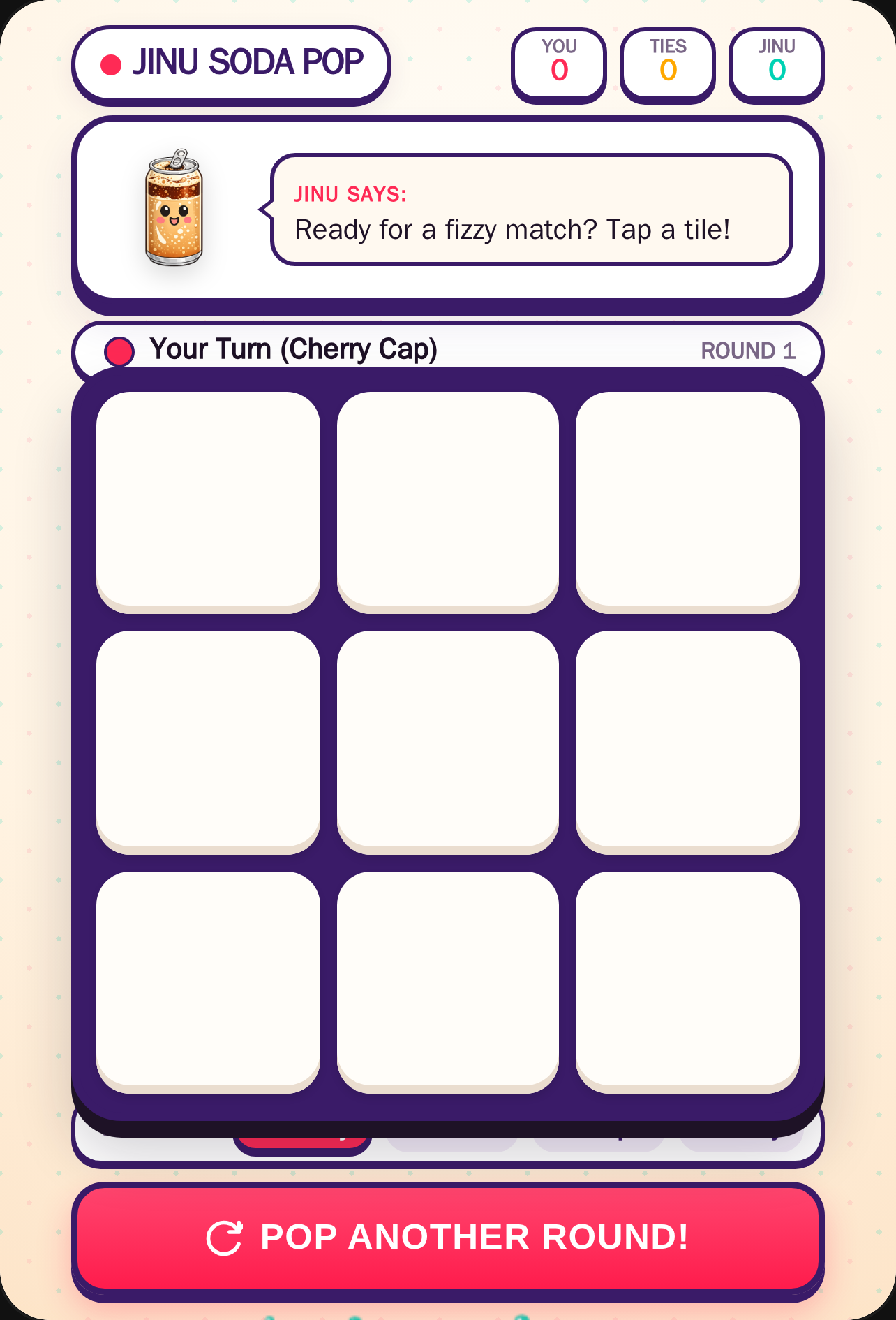 Tic Tac Toe with Jinu the Soda Pop cover