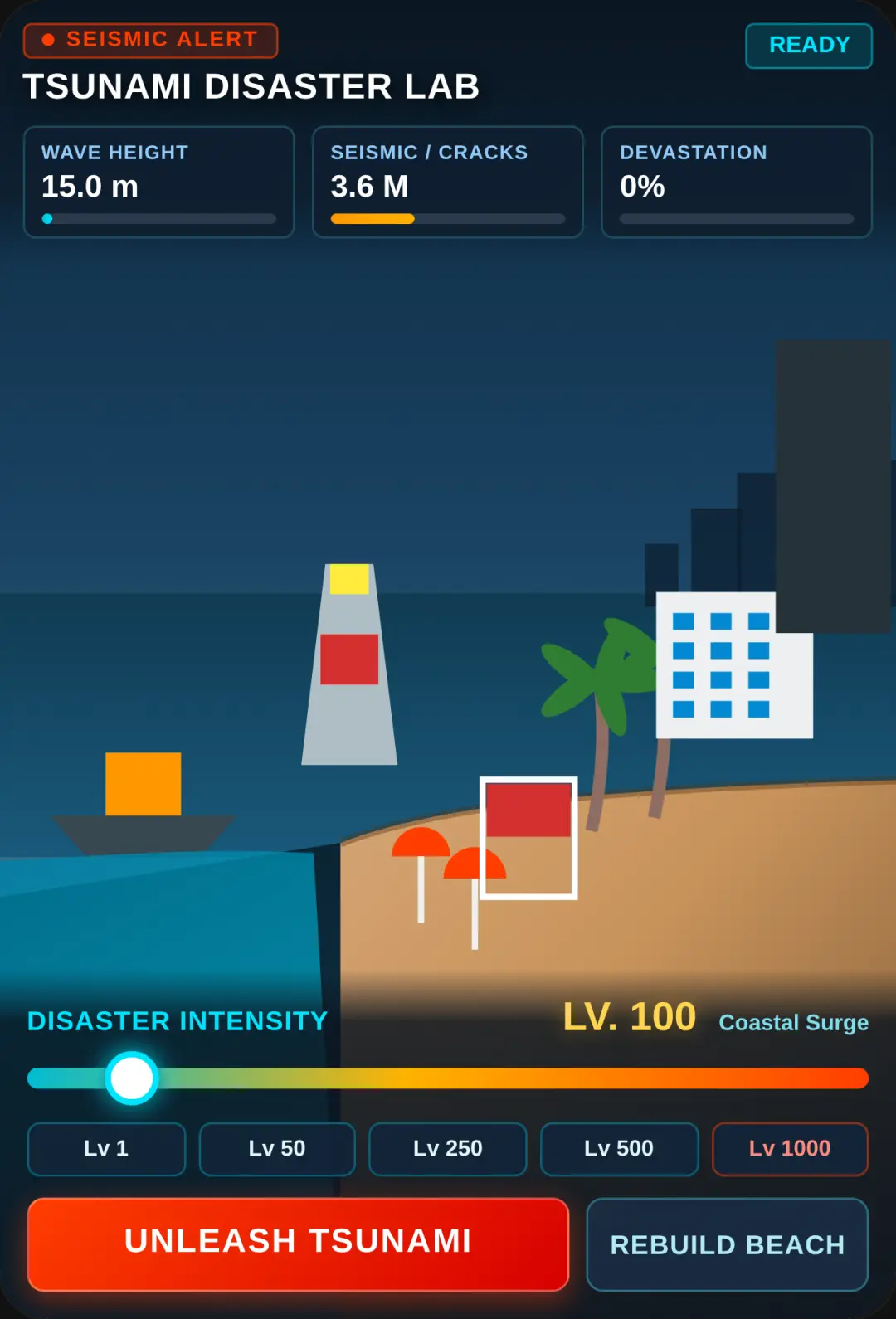 Tsunami Disaster Simulator - Level 1 to 1000 cover