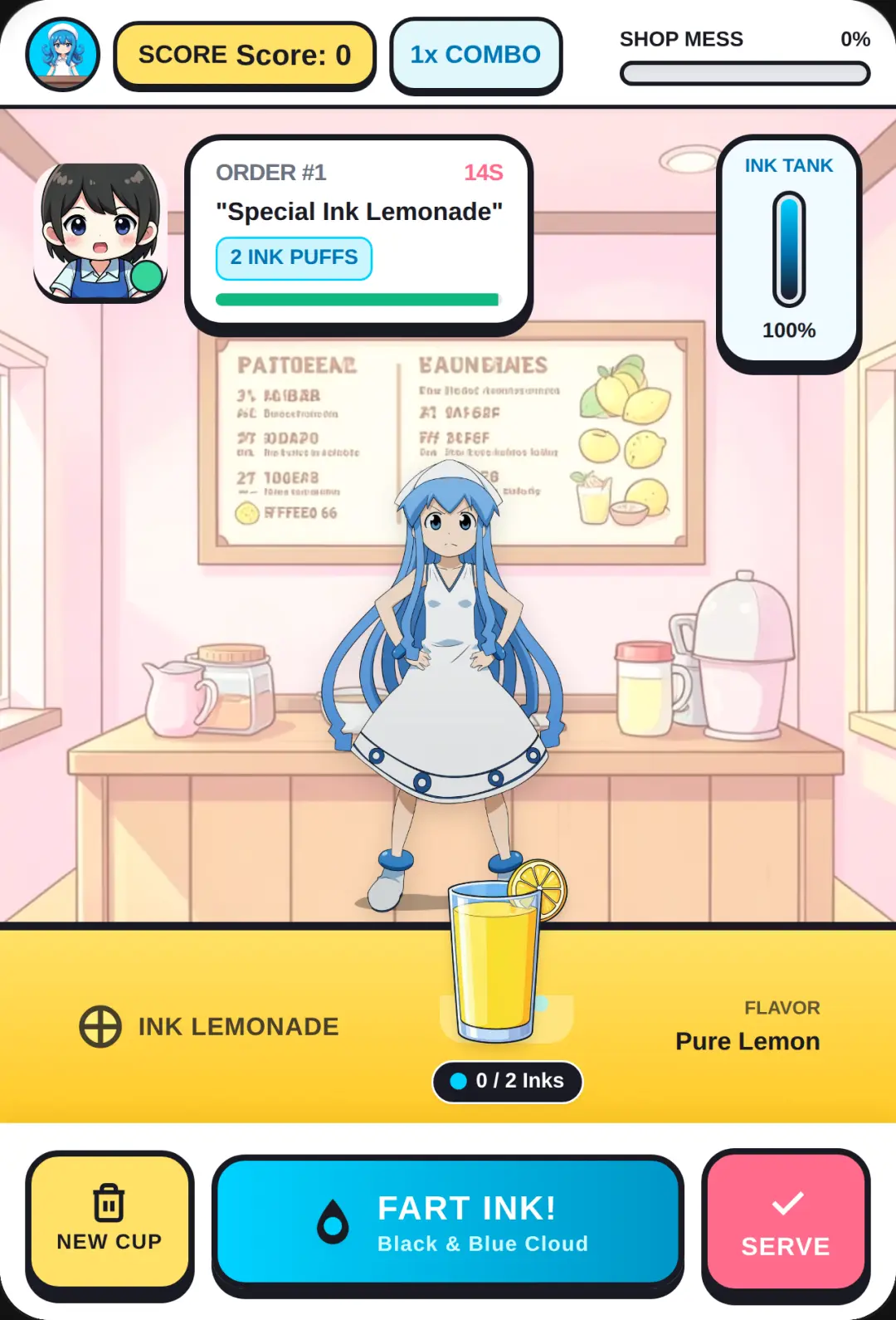 Squid Girl Lemonade Shop cover