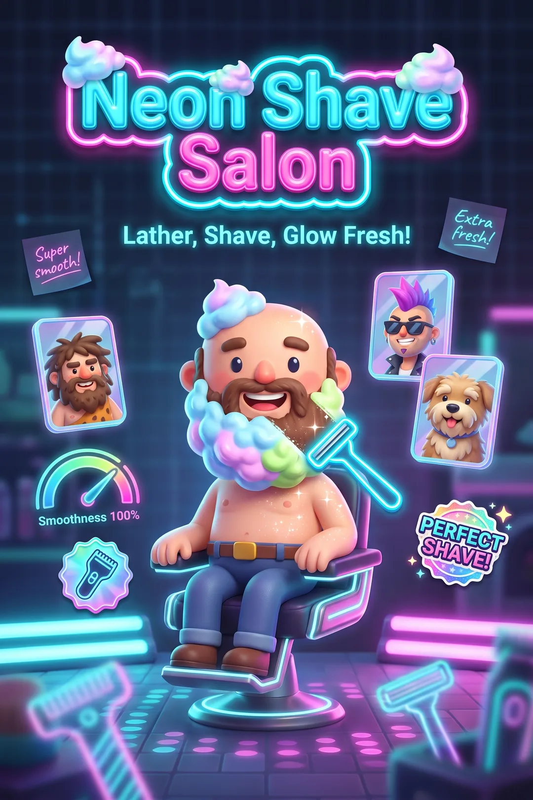 Neon Shave Salon