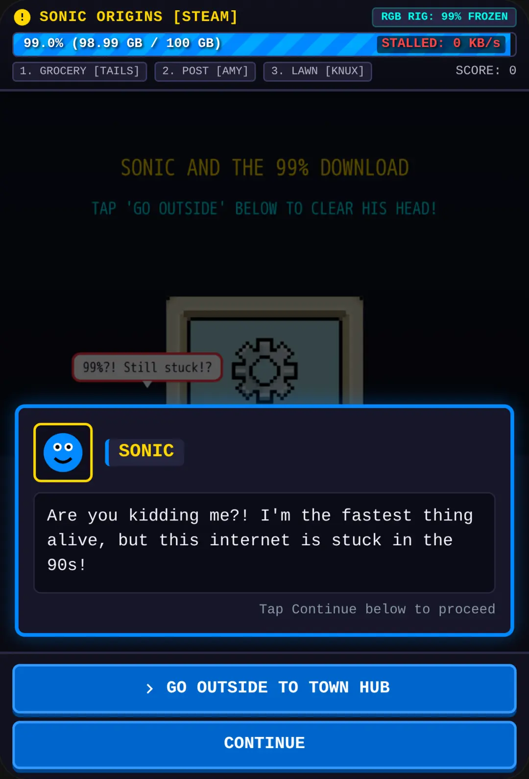 Sonic and the 99% Download cover