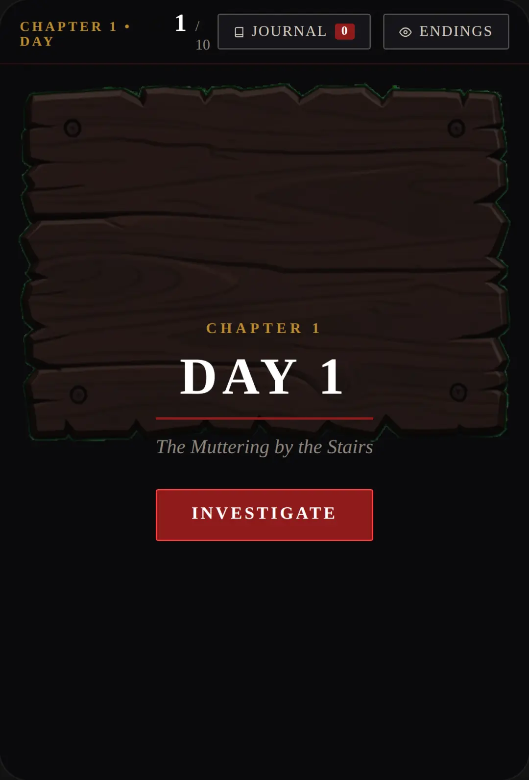 10 Days of Dread: Chapter 1 cover