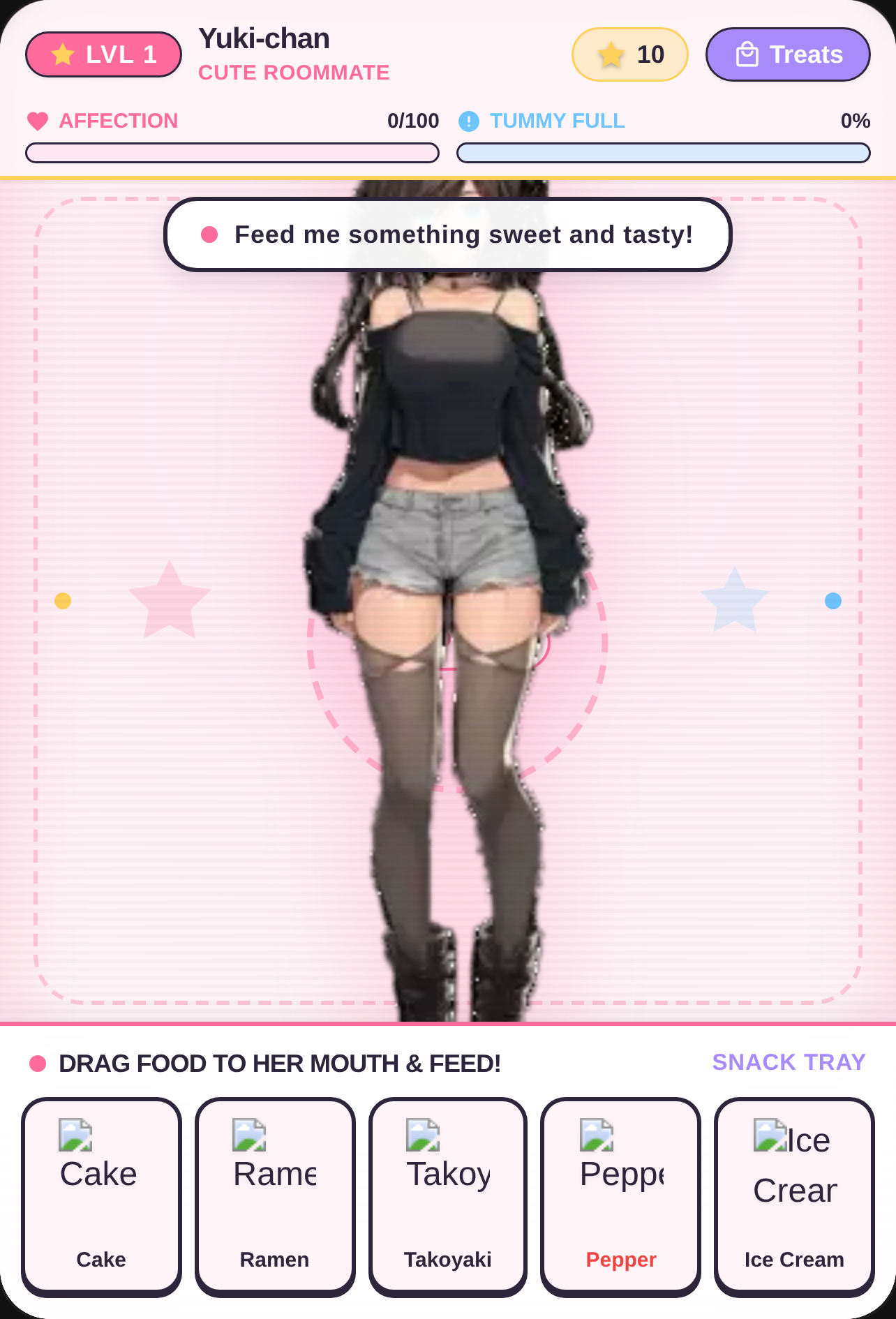 Anime Girl Feeding Companion cover