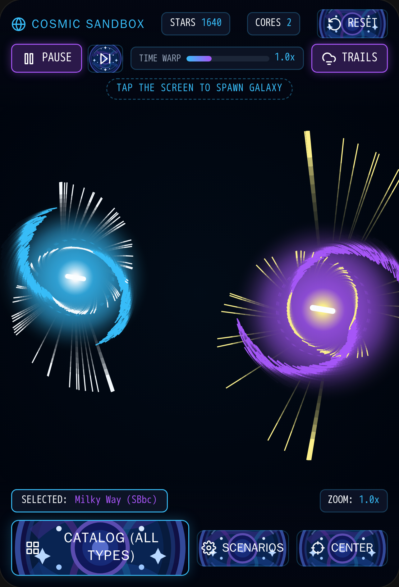 Cosmic Sandbox · Galactic Collisions cover