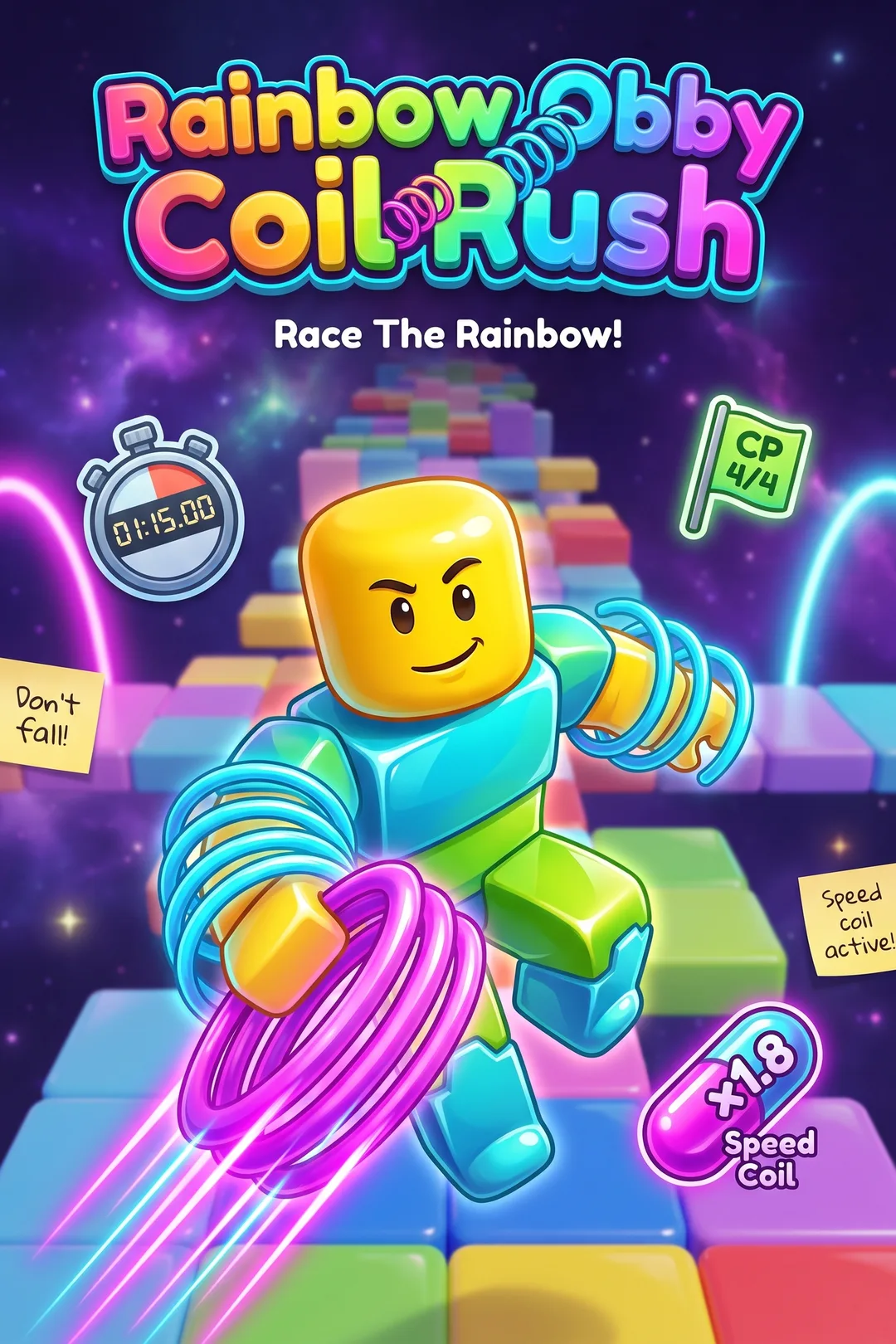 Rainbow Obby - Roblox Coil Rush