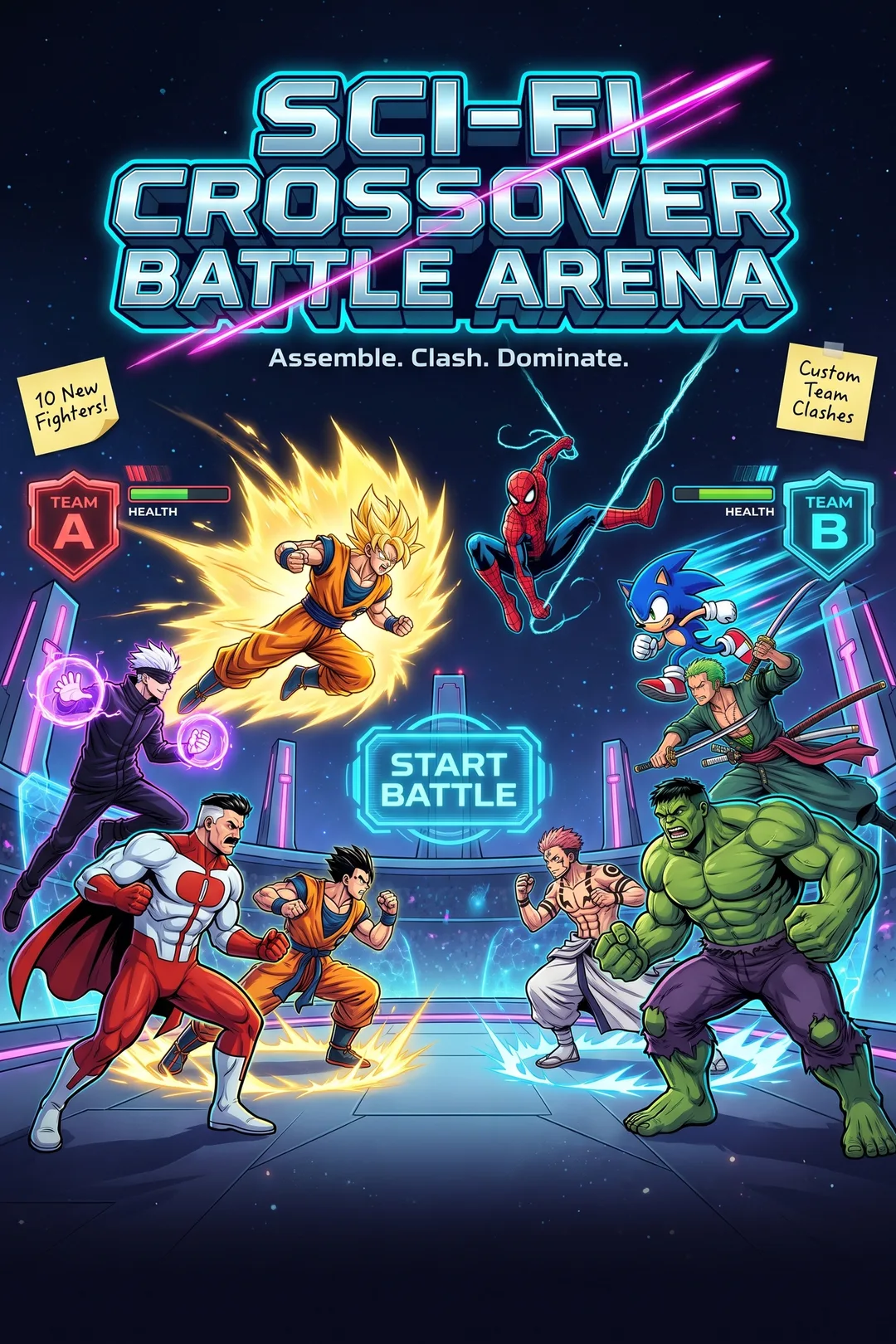 Sci-Fi Crossover Battle Arena