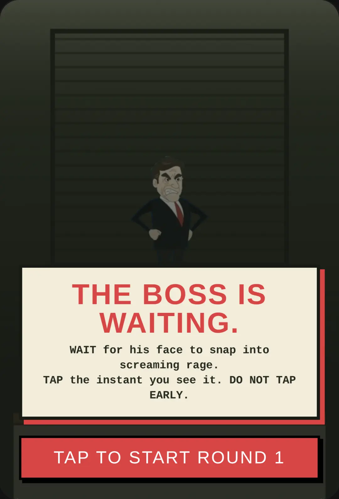 Angry Boss Reaction Test cover