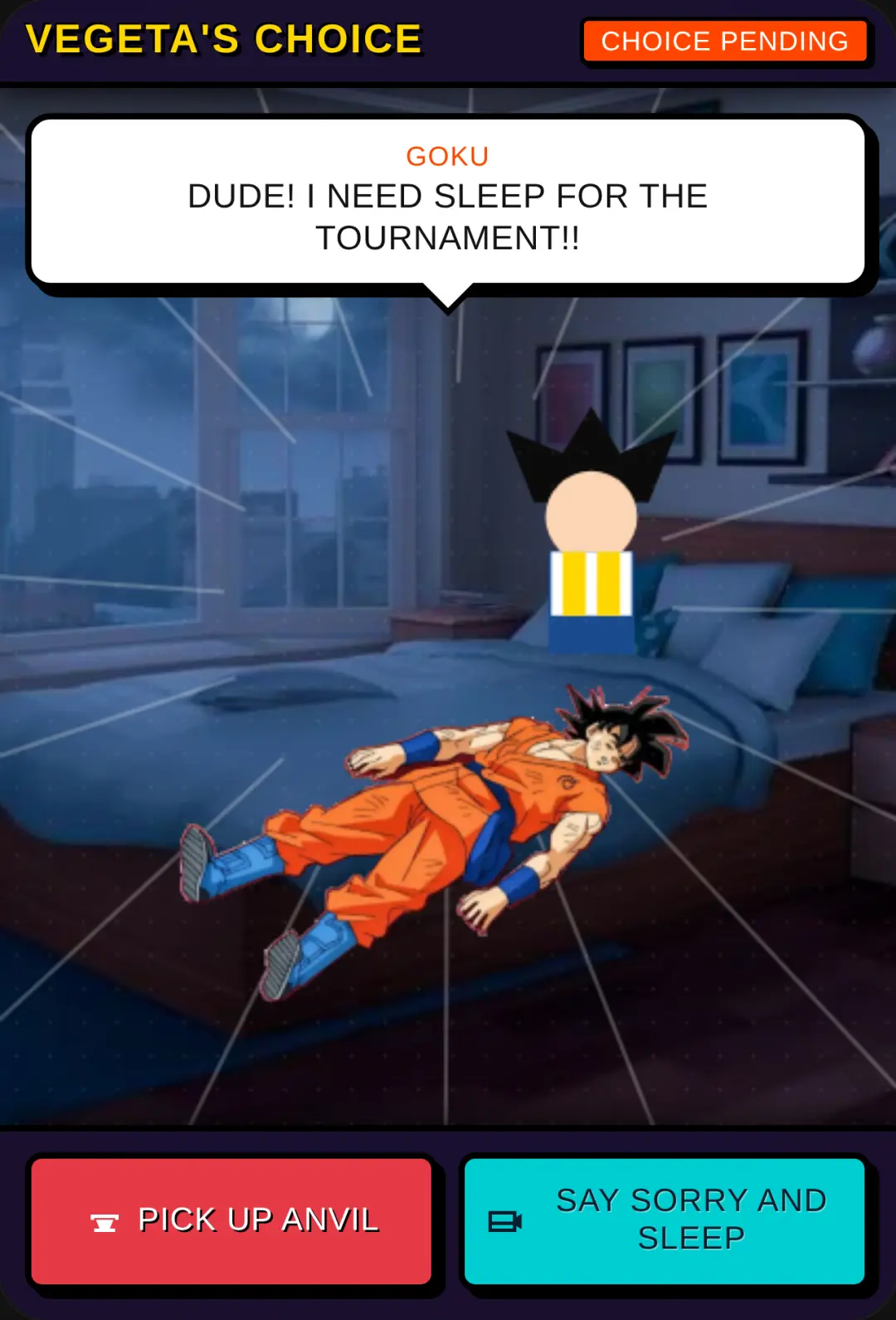 Vegeta's Choice: Tournament Nap cover