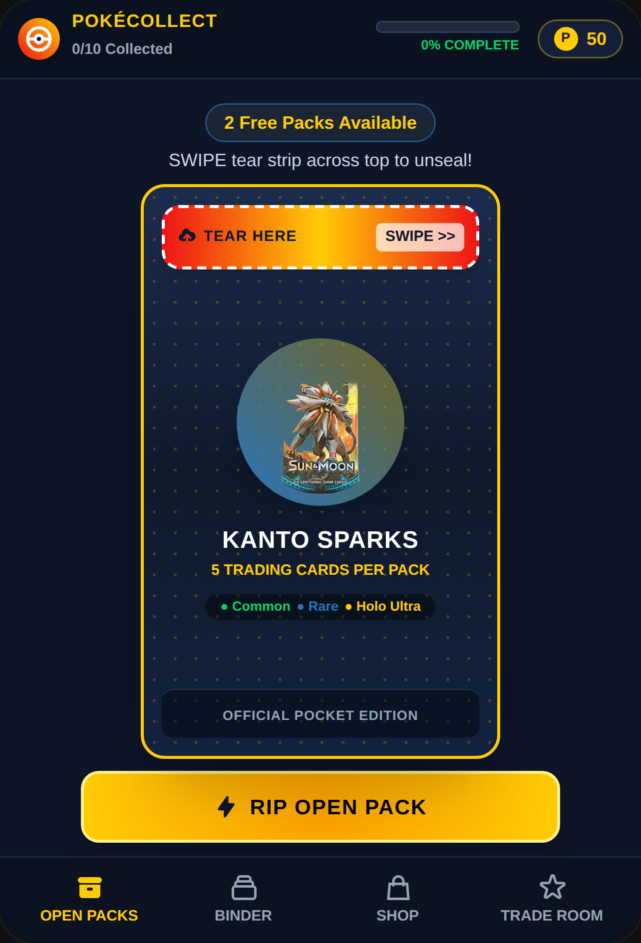 PokéCollect TCG — Pocket Binder & Booster Packs cover