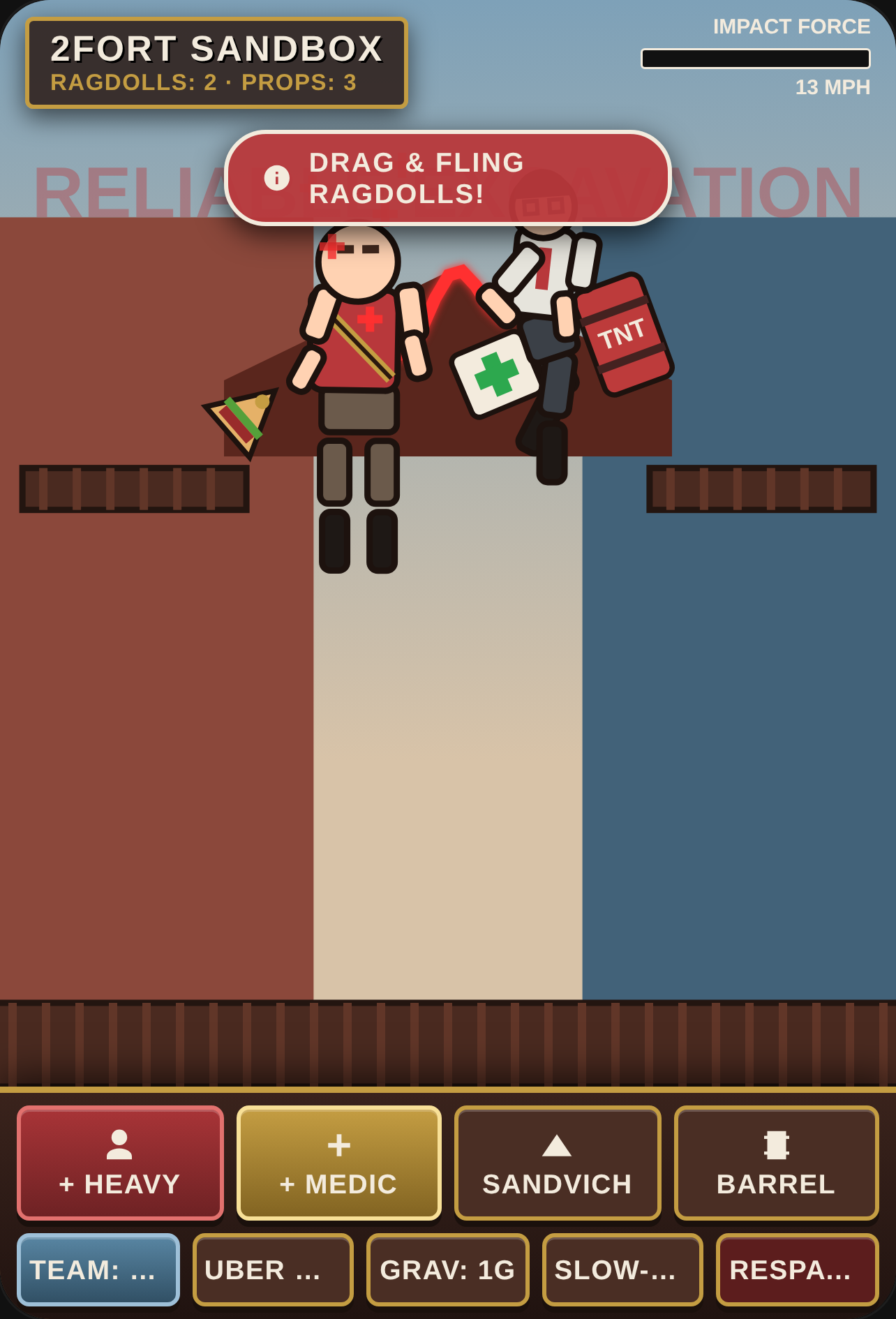TF2 Ragdoll Sandbox · 2Fort Courtyard cover