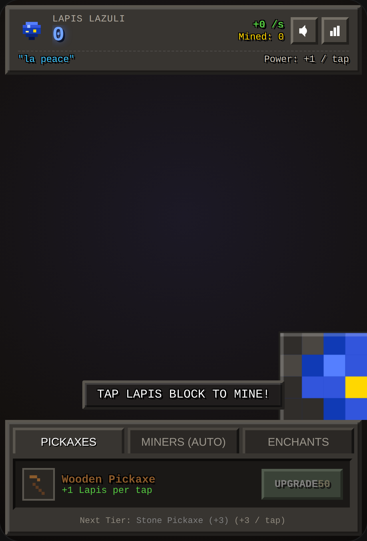 LA PEACE MINER - Lapis Lazuli Clicker cover