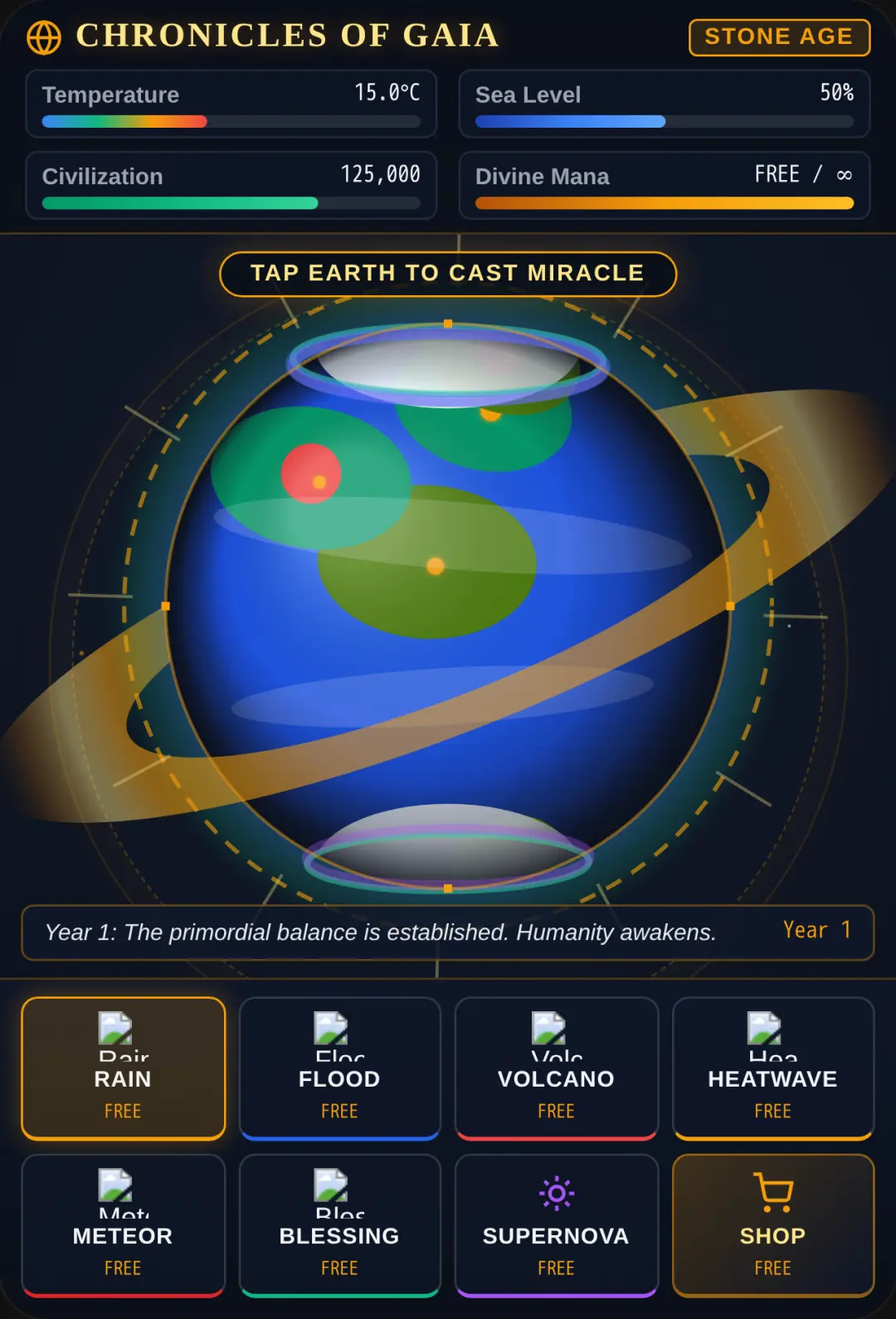 Chronicles of Gaia — The God Simulator cover