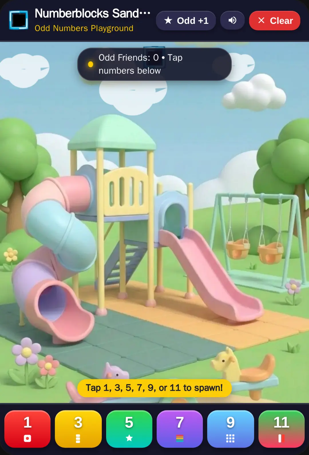 Numberblocks Odd Playground Sandbox cover