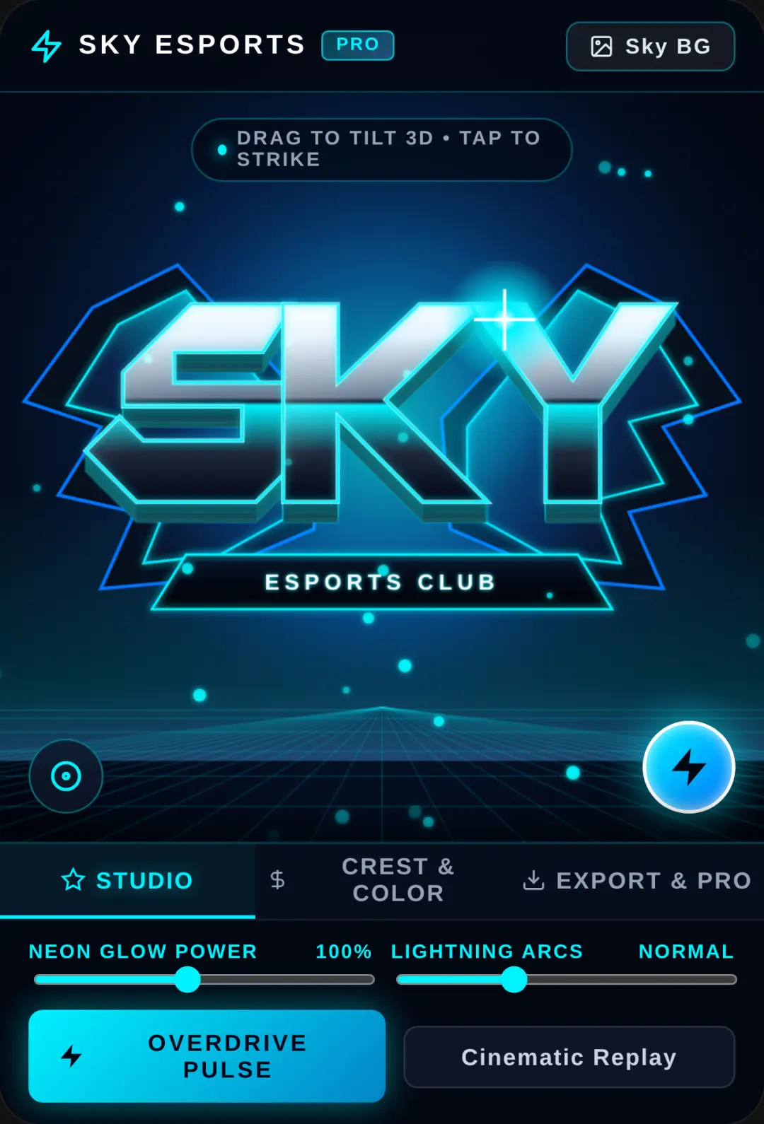 SKY - Professional Esports Gaming Logo cover