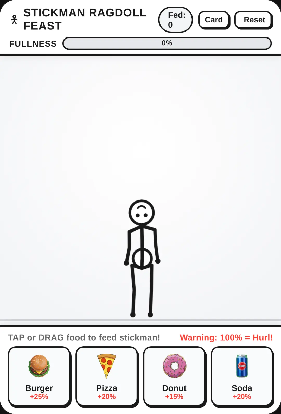 Ragdoll Stickman Feast. Just add a new soda update