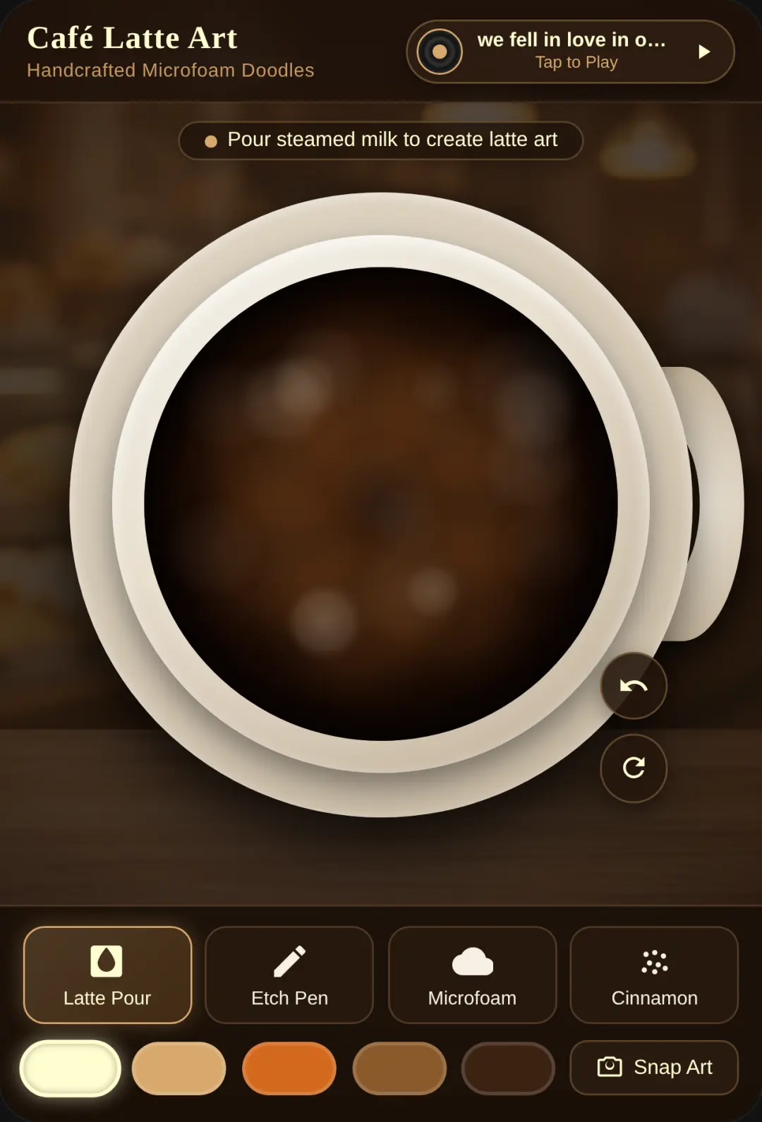 Café Latte Art Canvas cover